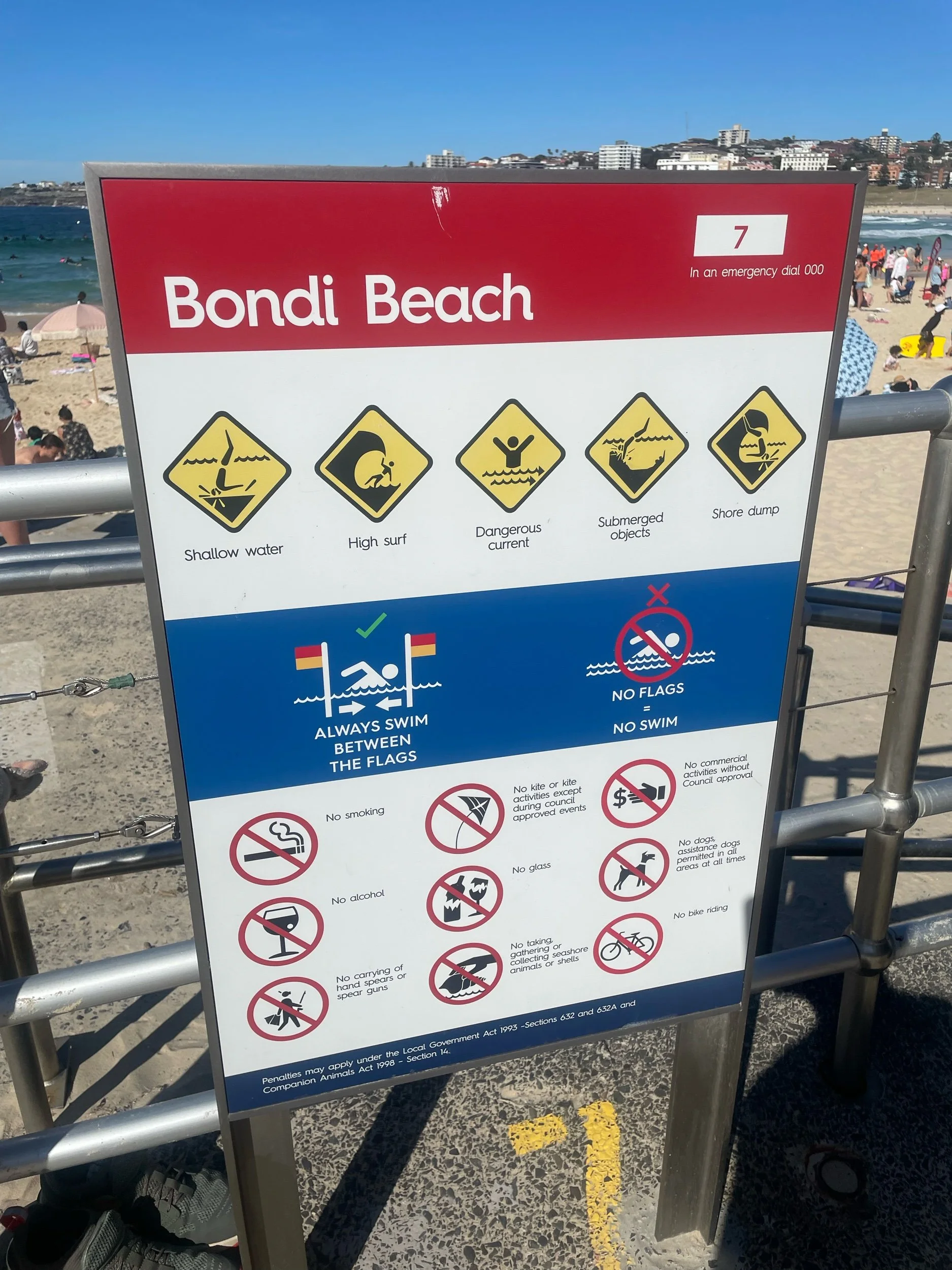 The safest place to swim at Bondi Beach