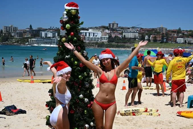 Christmas Day at Bondi Beach