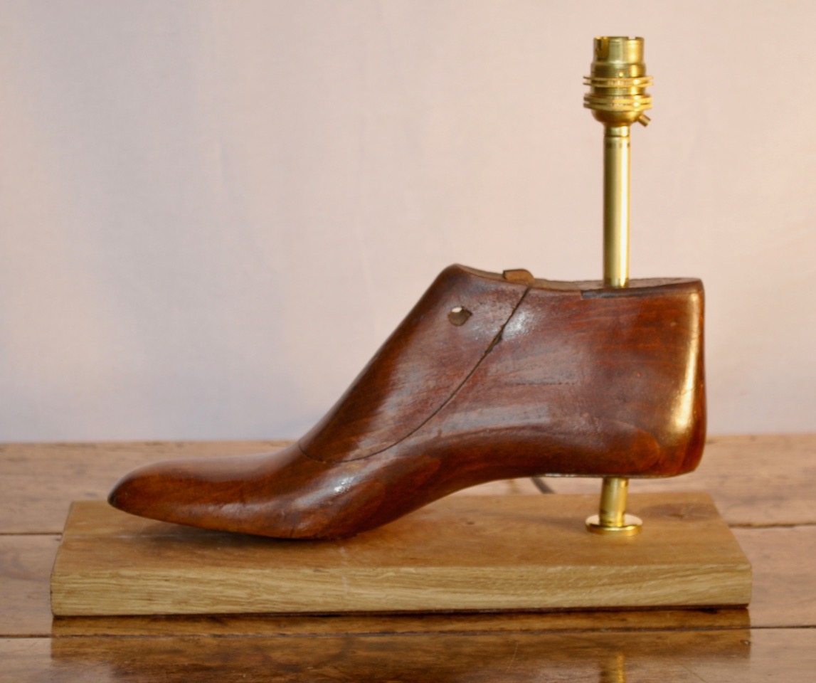 Antique Mallorcan Shoe Last Lamp.jpeg