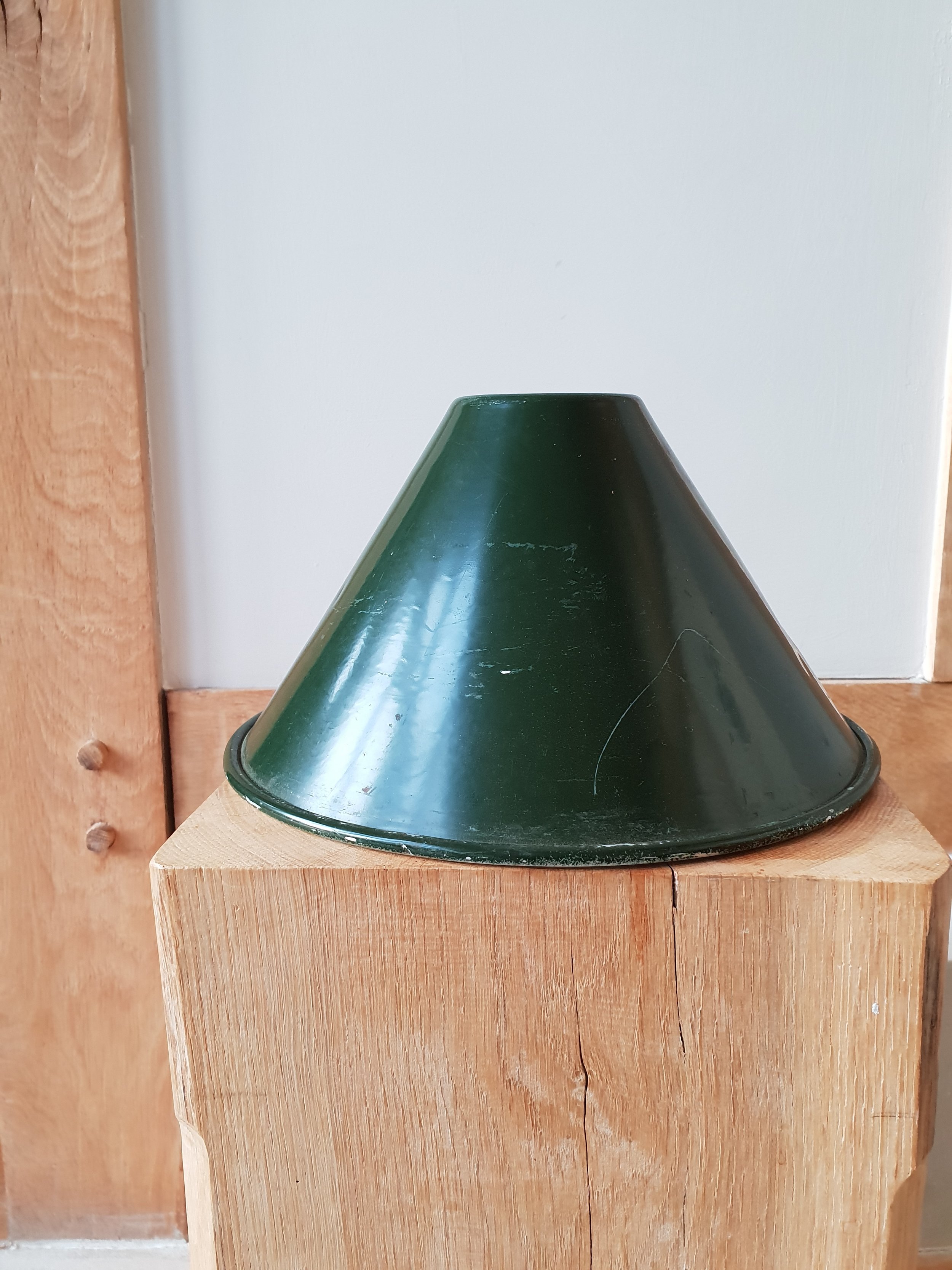 WW2 Military Green Enamal Light Shade.jpg