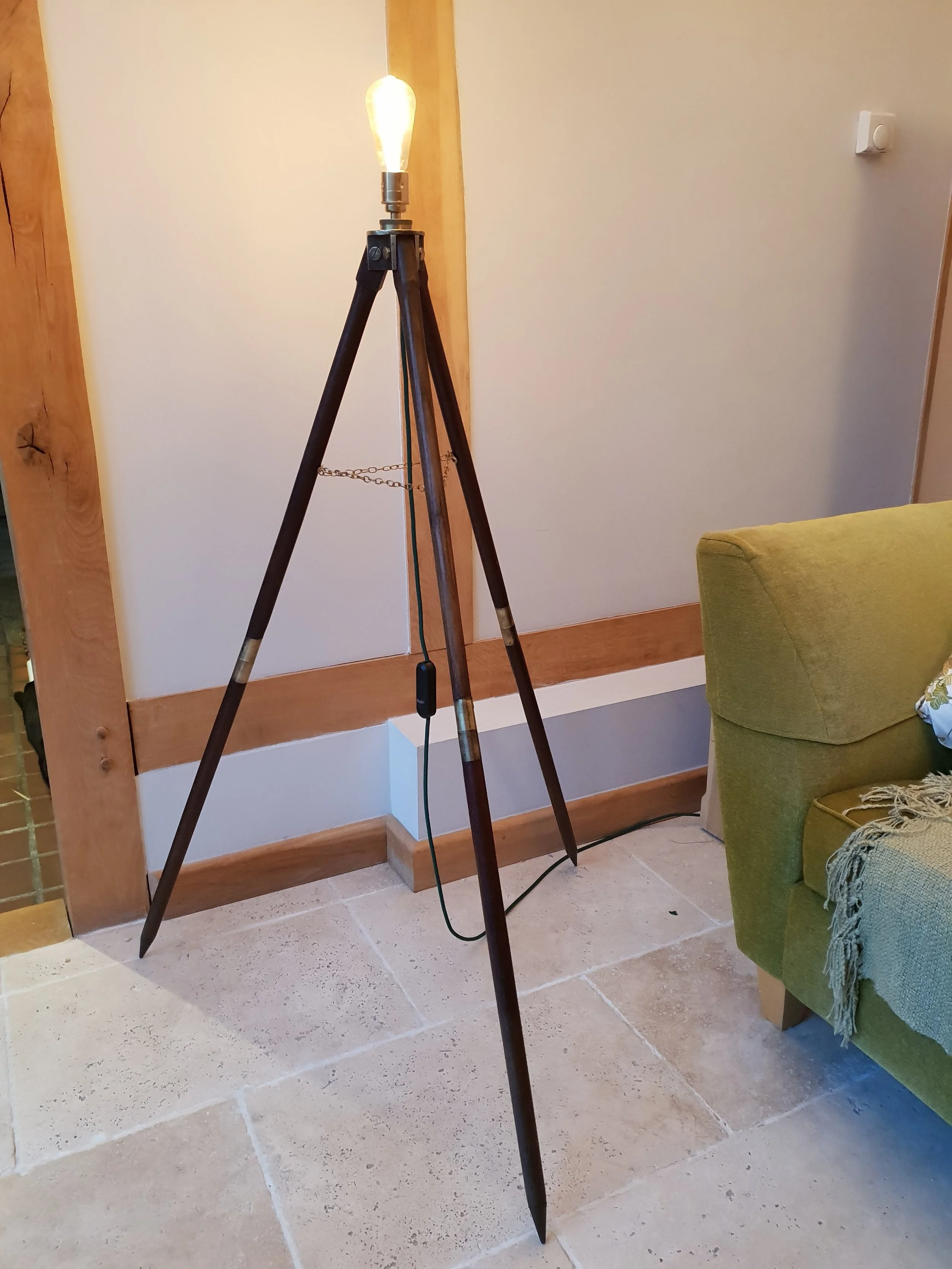 Antique Surveyors Tripod Lamp 6.jpg