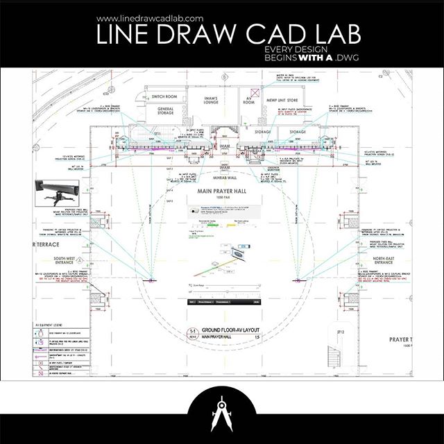 Audio Visual (AV) design and consultation is one of the niche markets that we specialize in serving here at Line Draw CAD Lab. Audio Visual design is a very intricate and underestimated field of work that entails a wide range of design activities suc