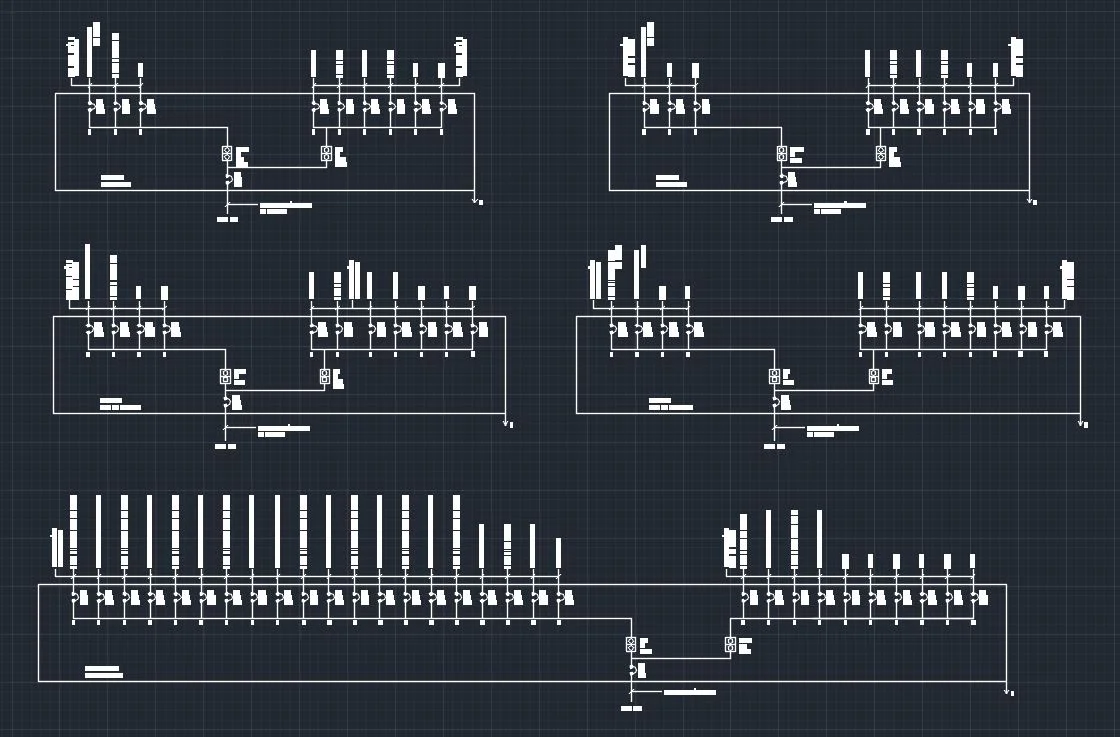 Electrical Single Line Diagram Template (DWG)
