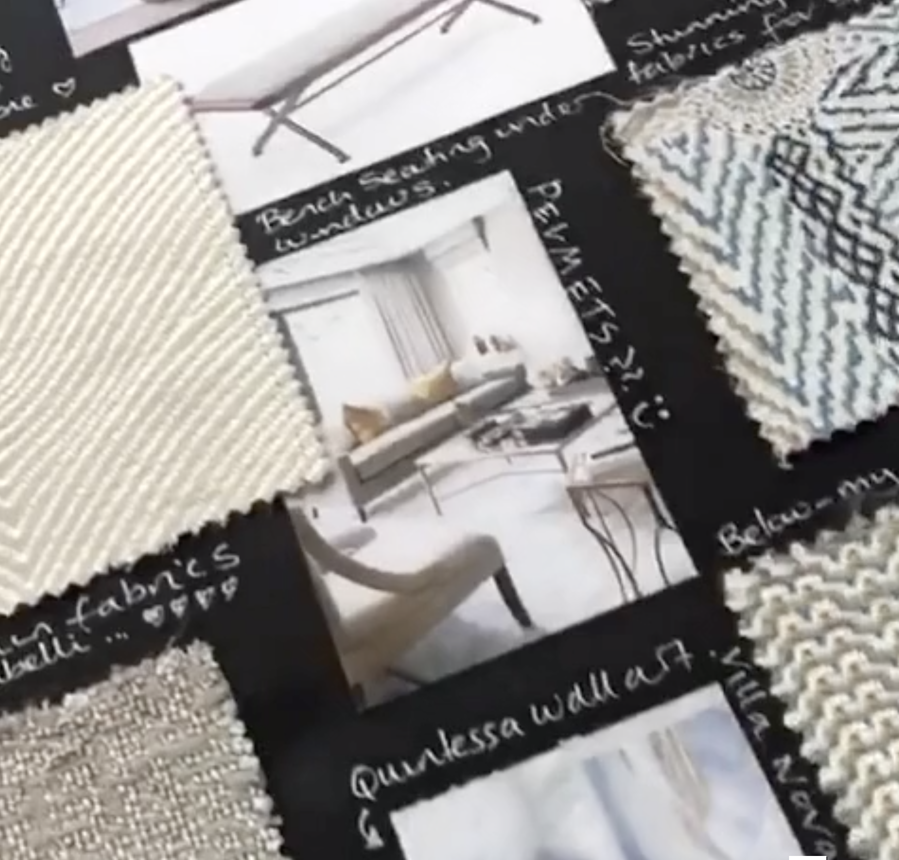 Delighted to share our mood board created for our client renovating their lovely lounge in in Branksome woods..