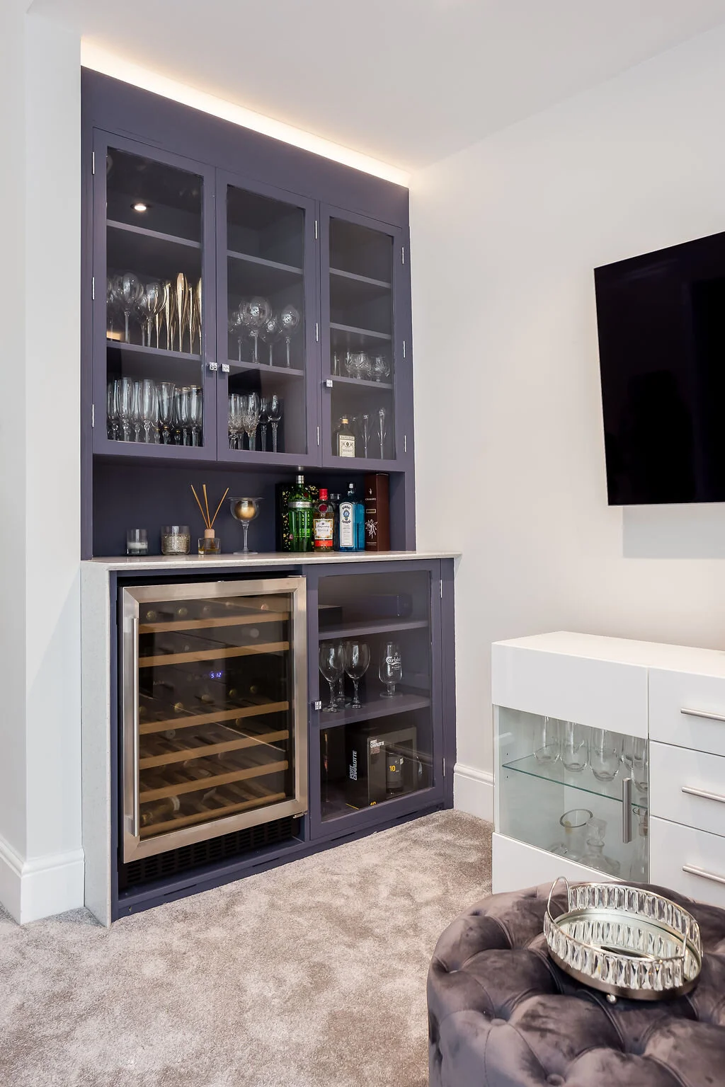 We updated our clients existing cabinetry as it was well made and solid wood.. 