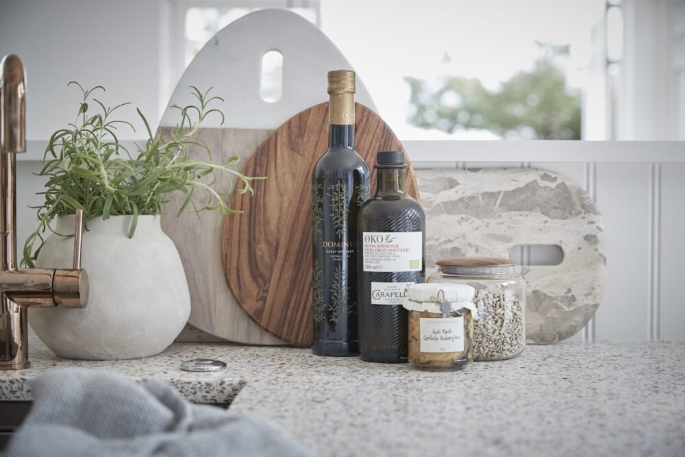 We love this beautiful range of marble trays for the kitchen by Lene Bjerre xx