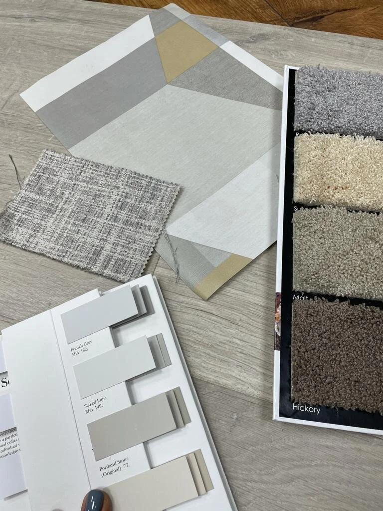 One step further .. added paint colours and rugs 💗