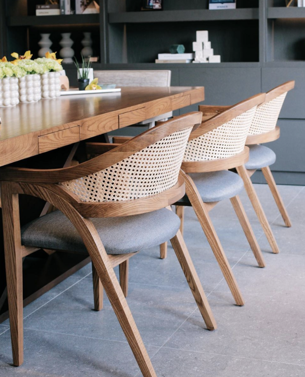 For me, this slender curvy wicker seating, with its scandi flavour, and a drop of natural philippine woven element, captures everything beautiful about what is on trend today .. 