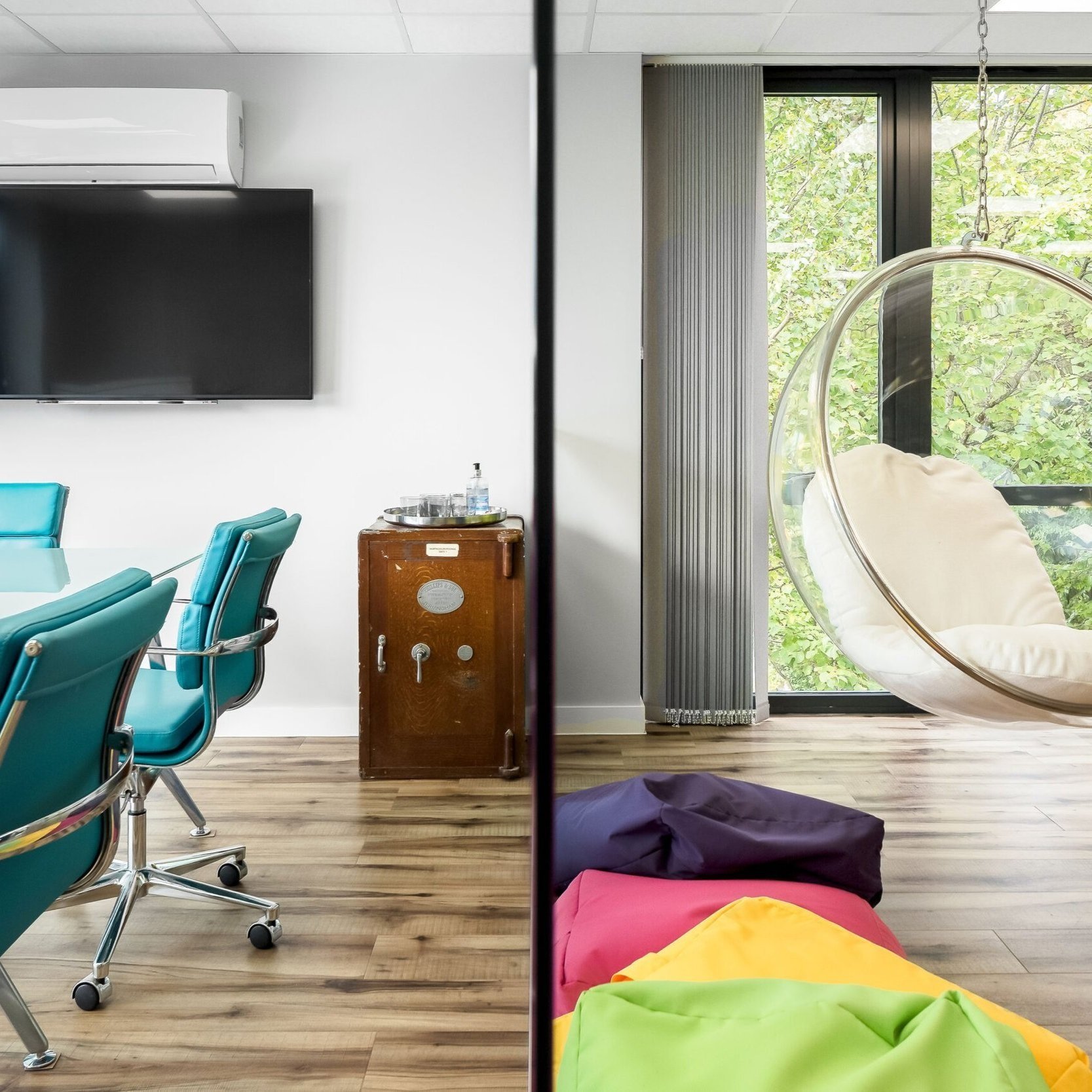 We were contacted by a company in the broadcasting and recruitment world, to interior design a 4th floor they had added onto their building, and which was currently white washed.