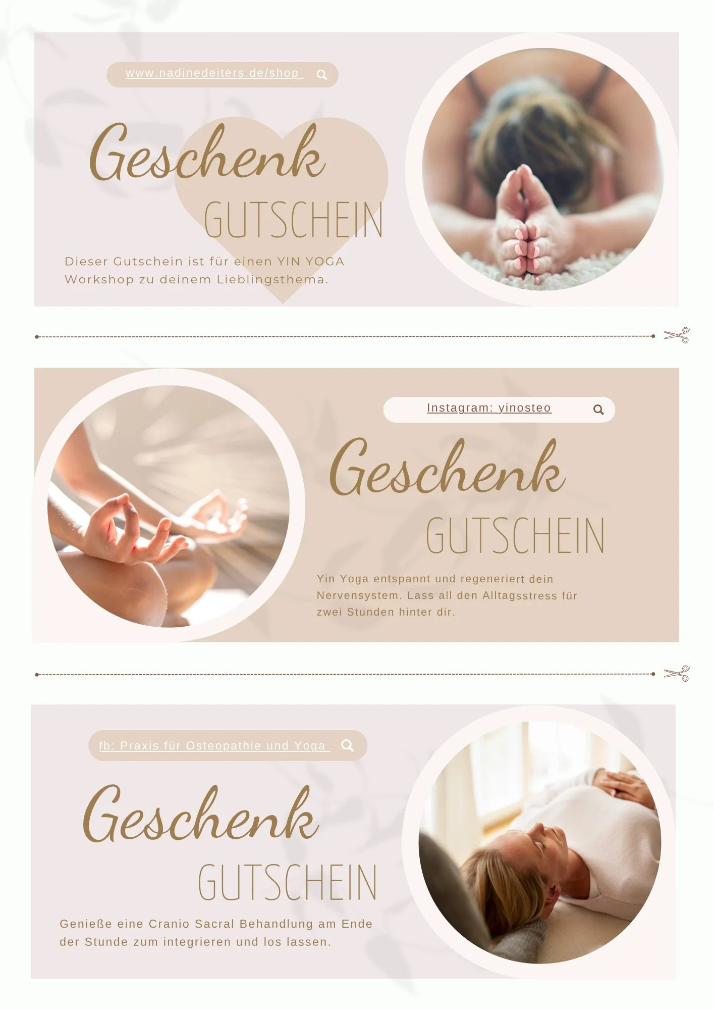 Geschenk Gutschein I YIN YOGA 1:1