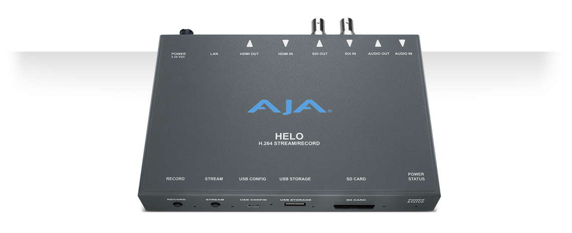 MJUKVARUUPPDATERING: AJA Video Systems Helo inne på v2.0