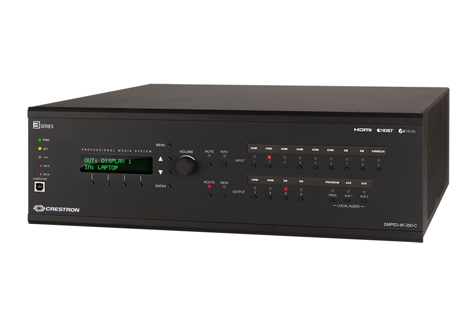 PRODUKTNYHET: Crestrons matriser DMPS3-4K-200-C/300-C utgår