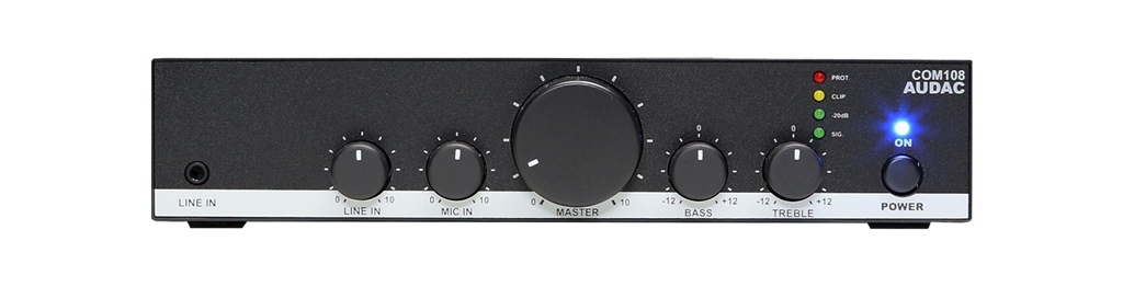 PRODUKTNYHET: Audac introducerar sin nya mixerförstärkare COM108