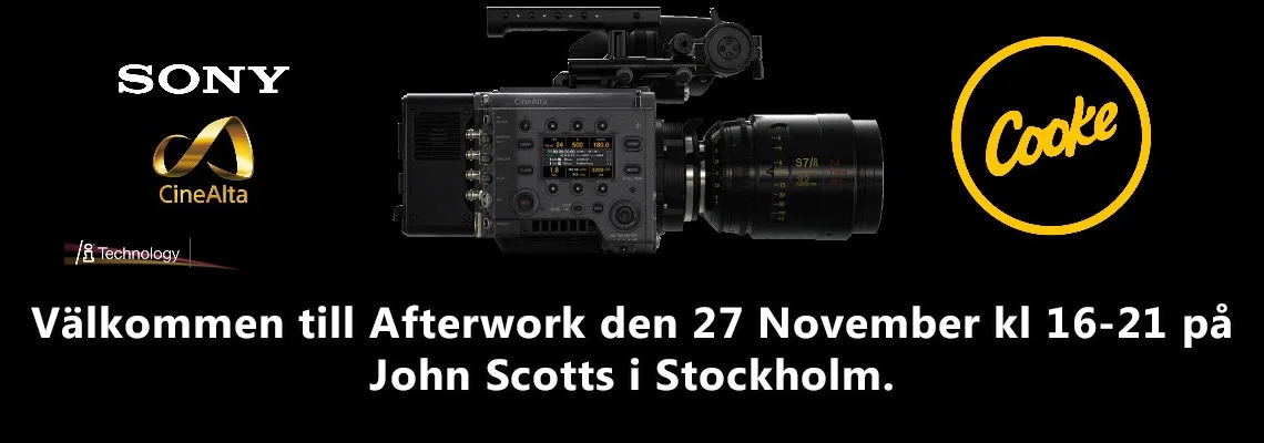 EVENT: Engströms arrangerar afterwork med Cooke och Sony i Stockholm