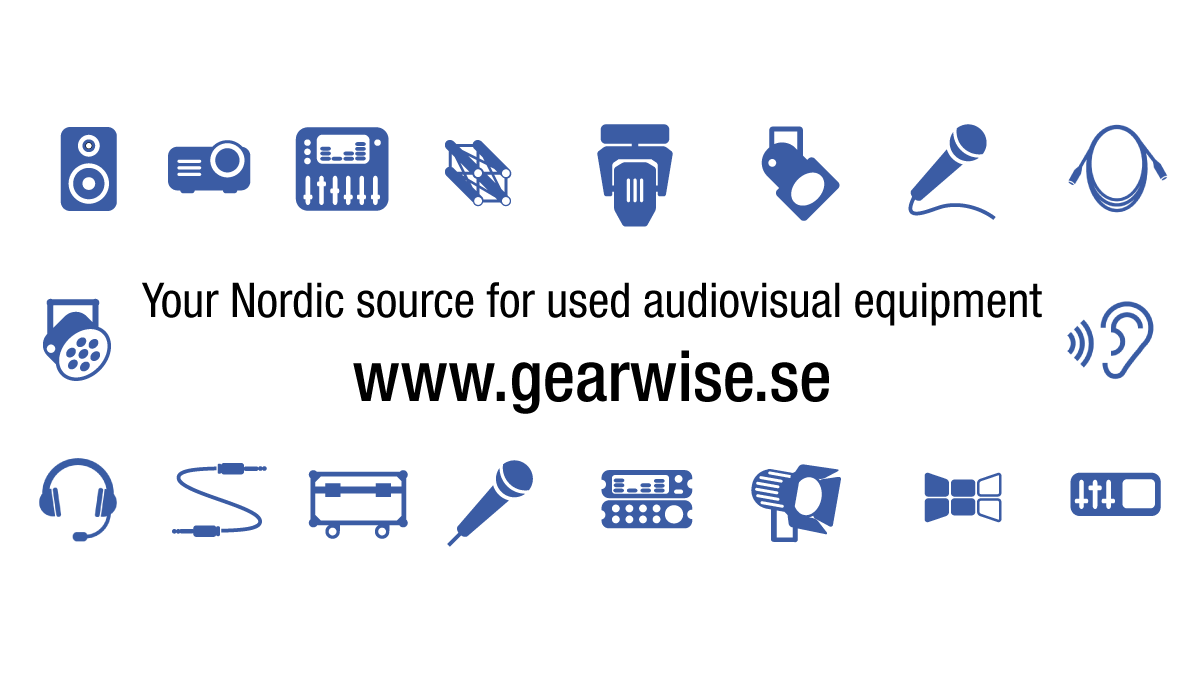PREMIÄR: Gearwise – ny nordisk handelsplats för begagnad AV- och scenteknik.
