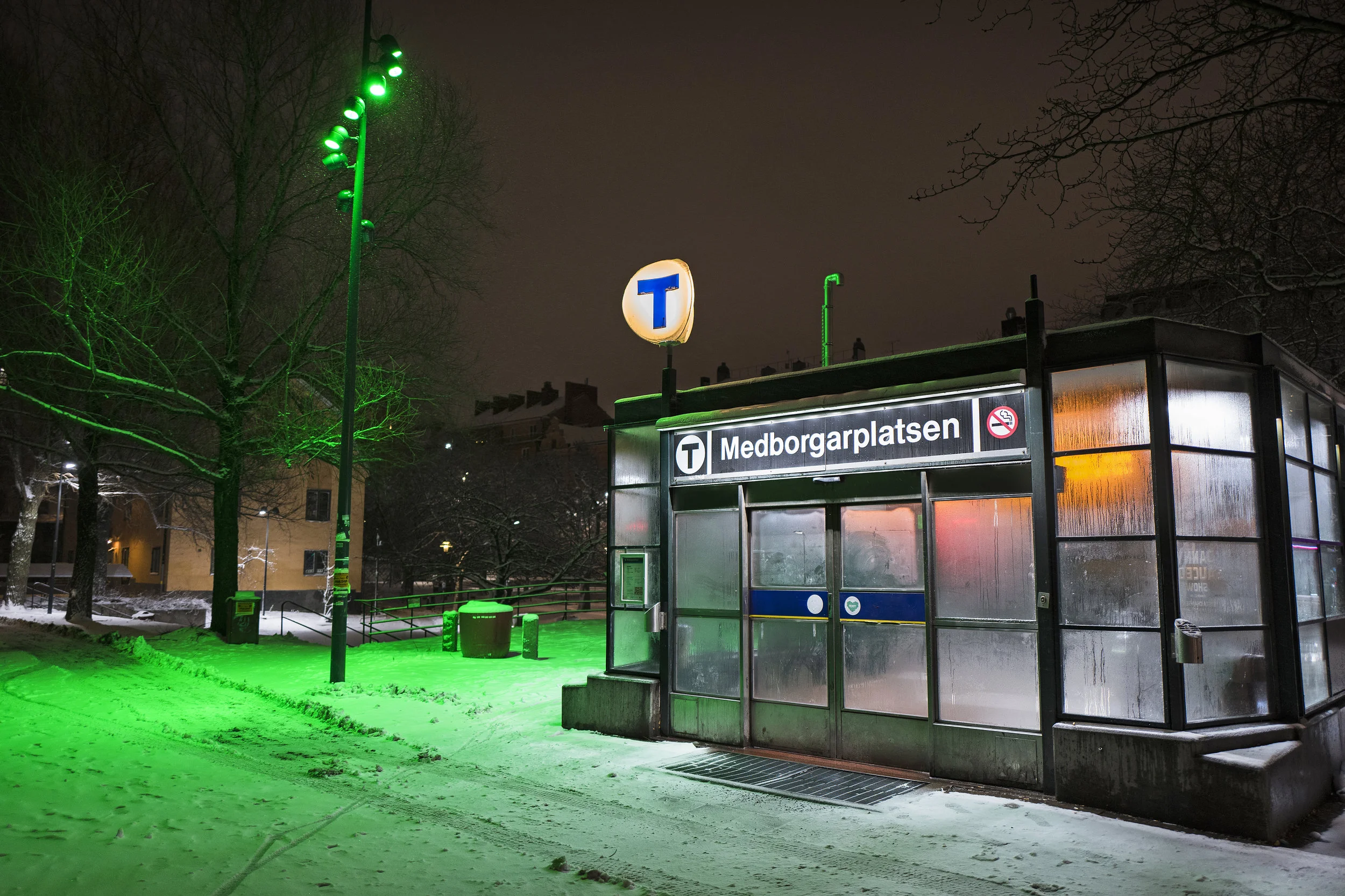 -14°C och med 15 minuters promenad från Medborgarplatsen för att komma in i hemmets värme, var det nära att Christoffer gav upp. Foto: Christoffer Hjalmarsson.