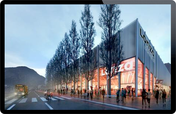 BRANSCHNYHET: Sportsystem med mediakub till Lonza Arena i Schweiz