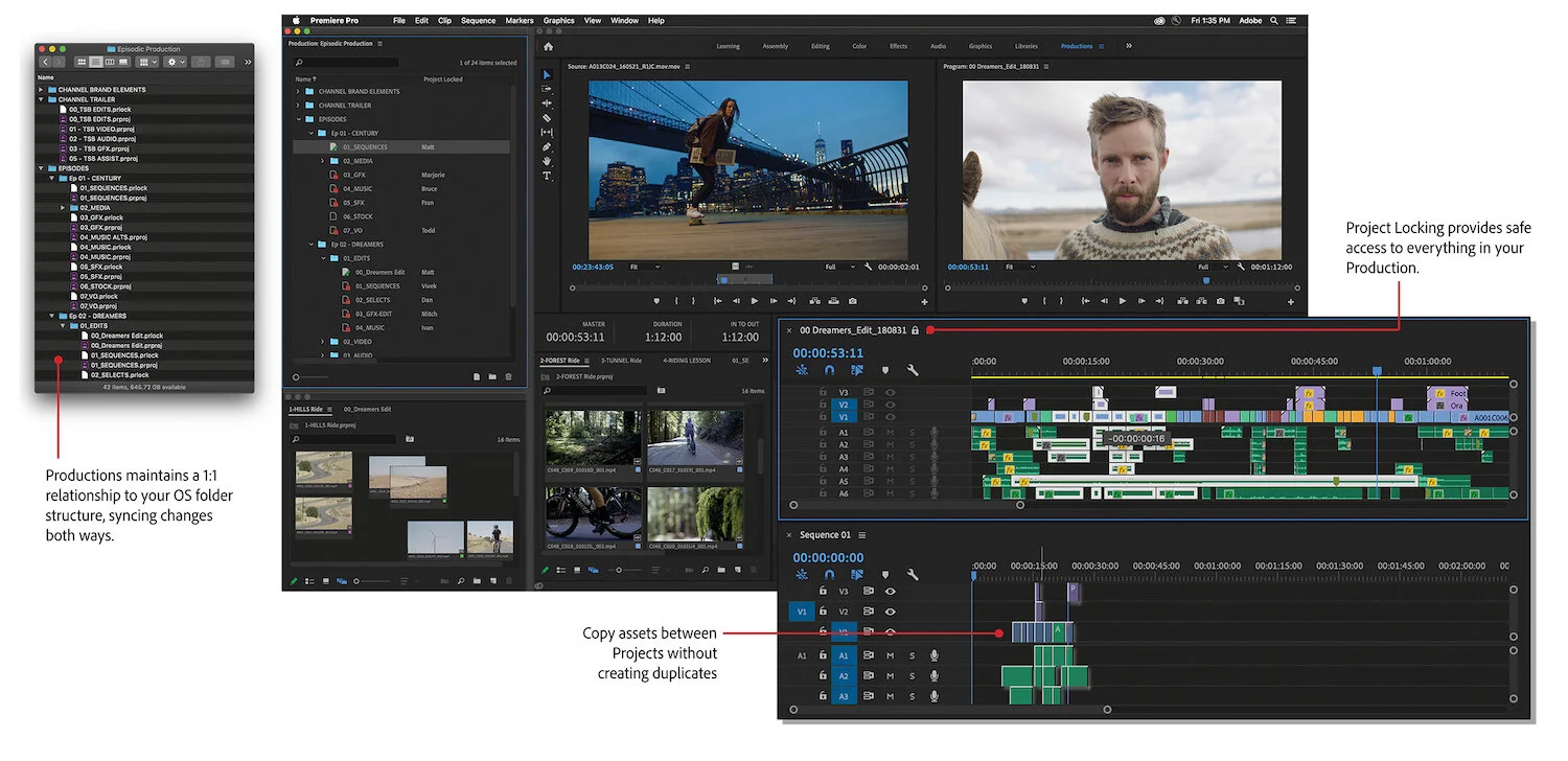Productions i Premiere Pro