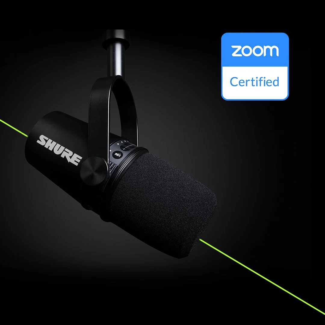 Zoom certifierad Shure MV7
