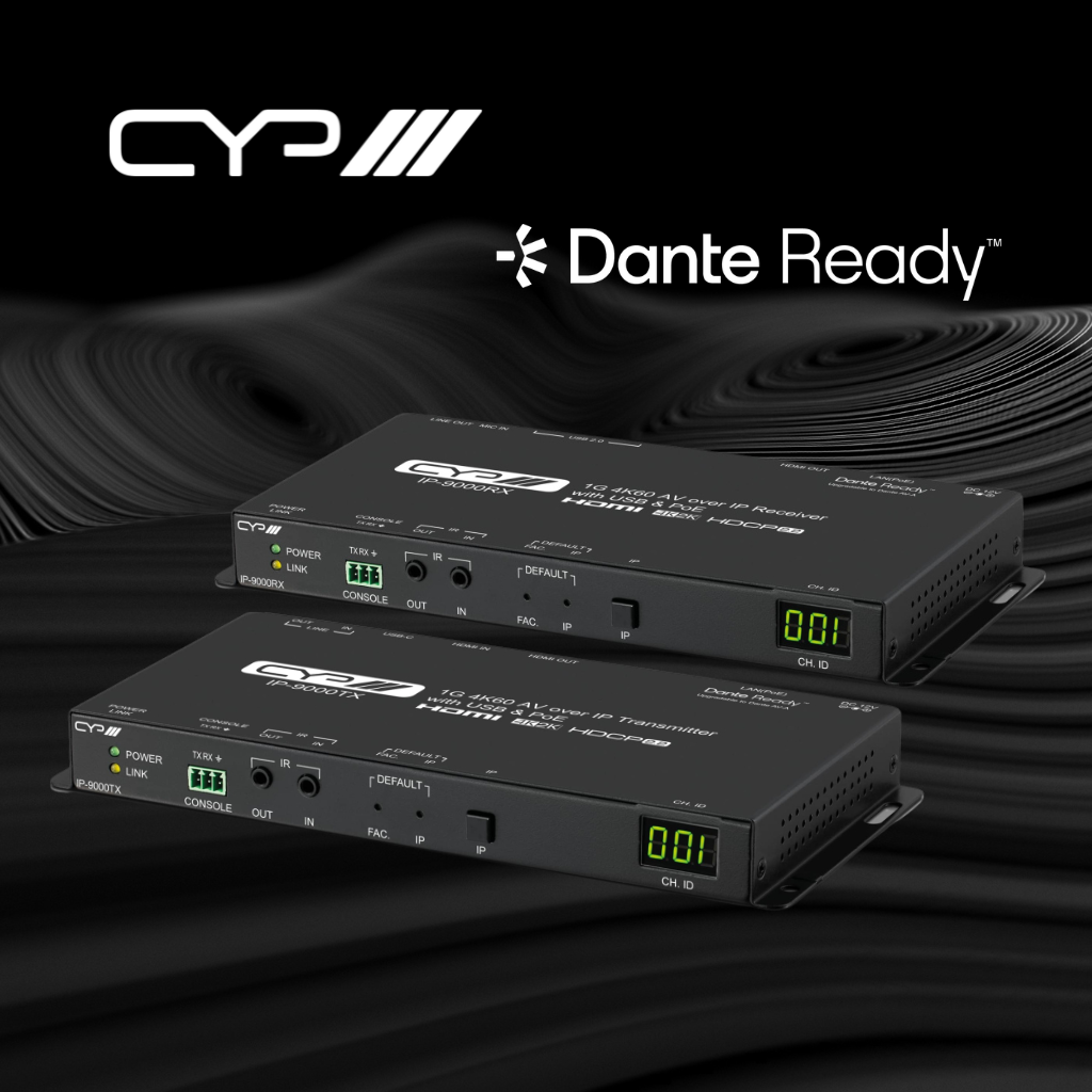 CYP IP-9000 med Dante Ready