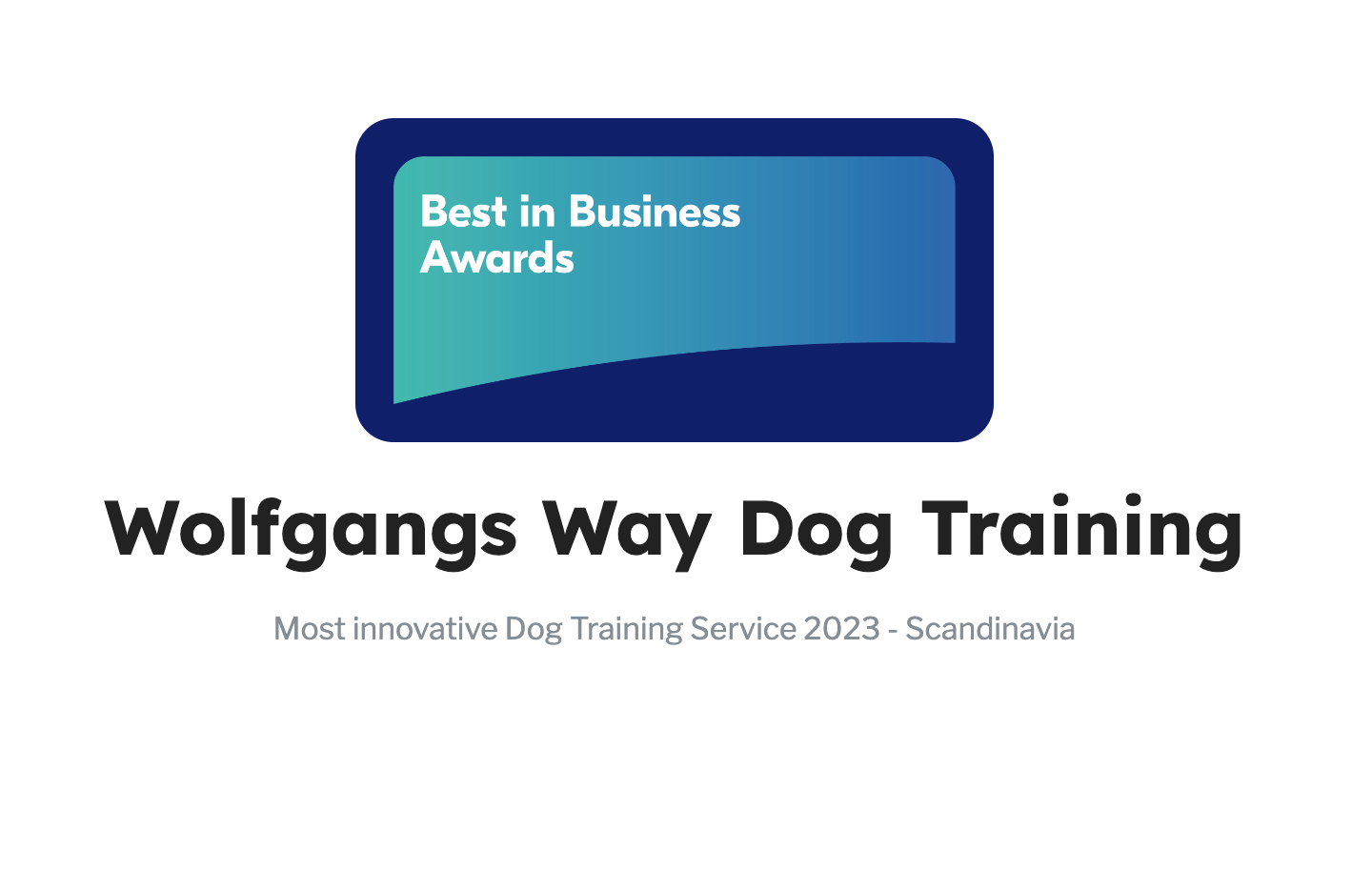 Most innovative Dog Training Service 2023 - Scandinavia