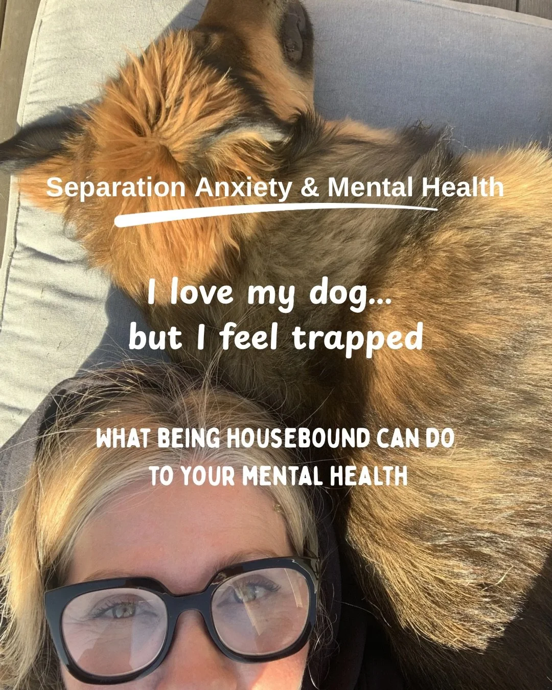 It&rsquo;s UK Mental Health Awareness Week and I think it&rsquo;s important to speak openly and honestly about how challenging it can be (mentally and emotionally) to live with a dog who struggles with separation related issues. 

Because sometimes t