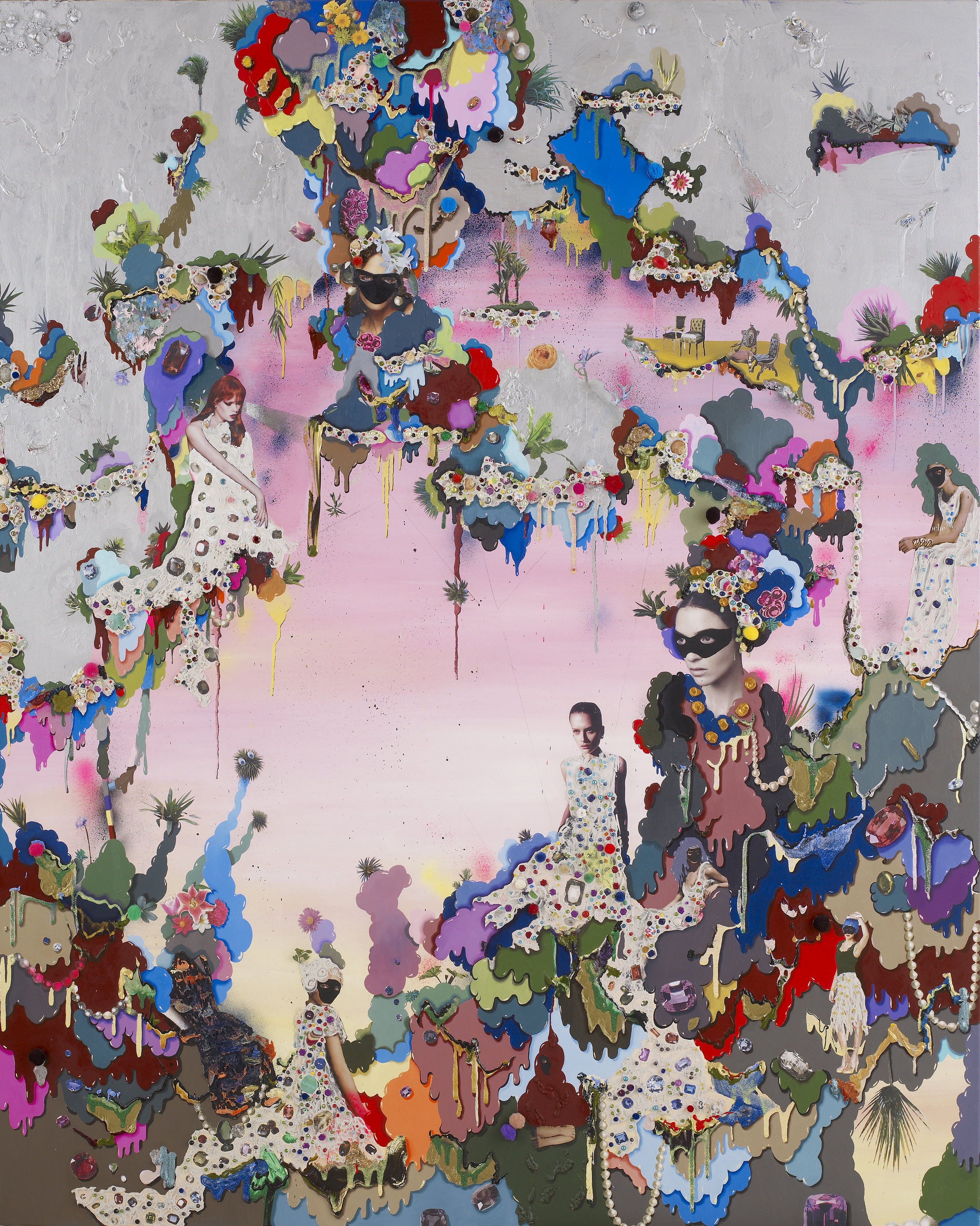 Untitled, 2011, Mixed media on canvas, 200x160 cm