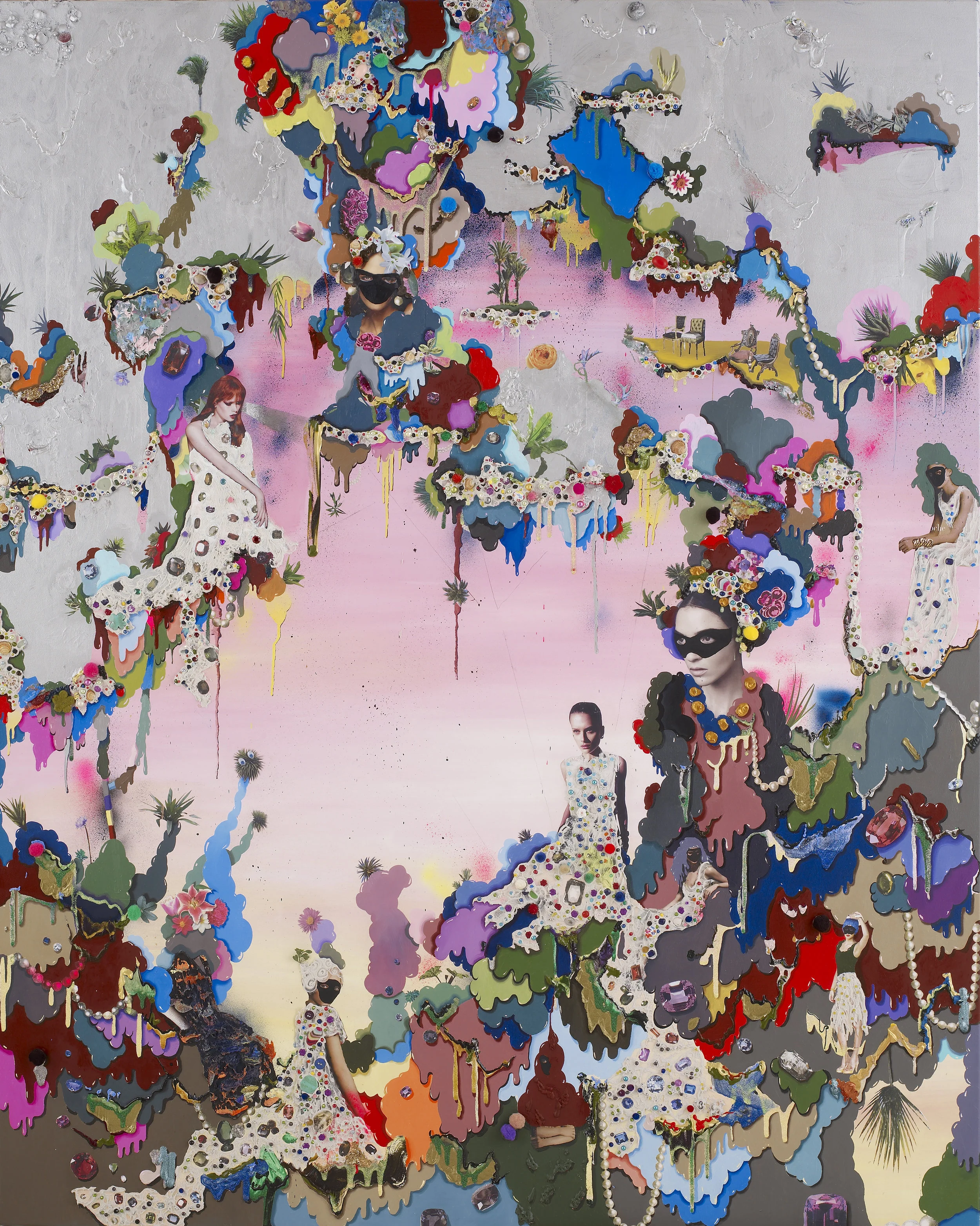 Untitled, 2011, Mixed media on canvas, 200x160 cm