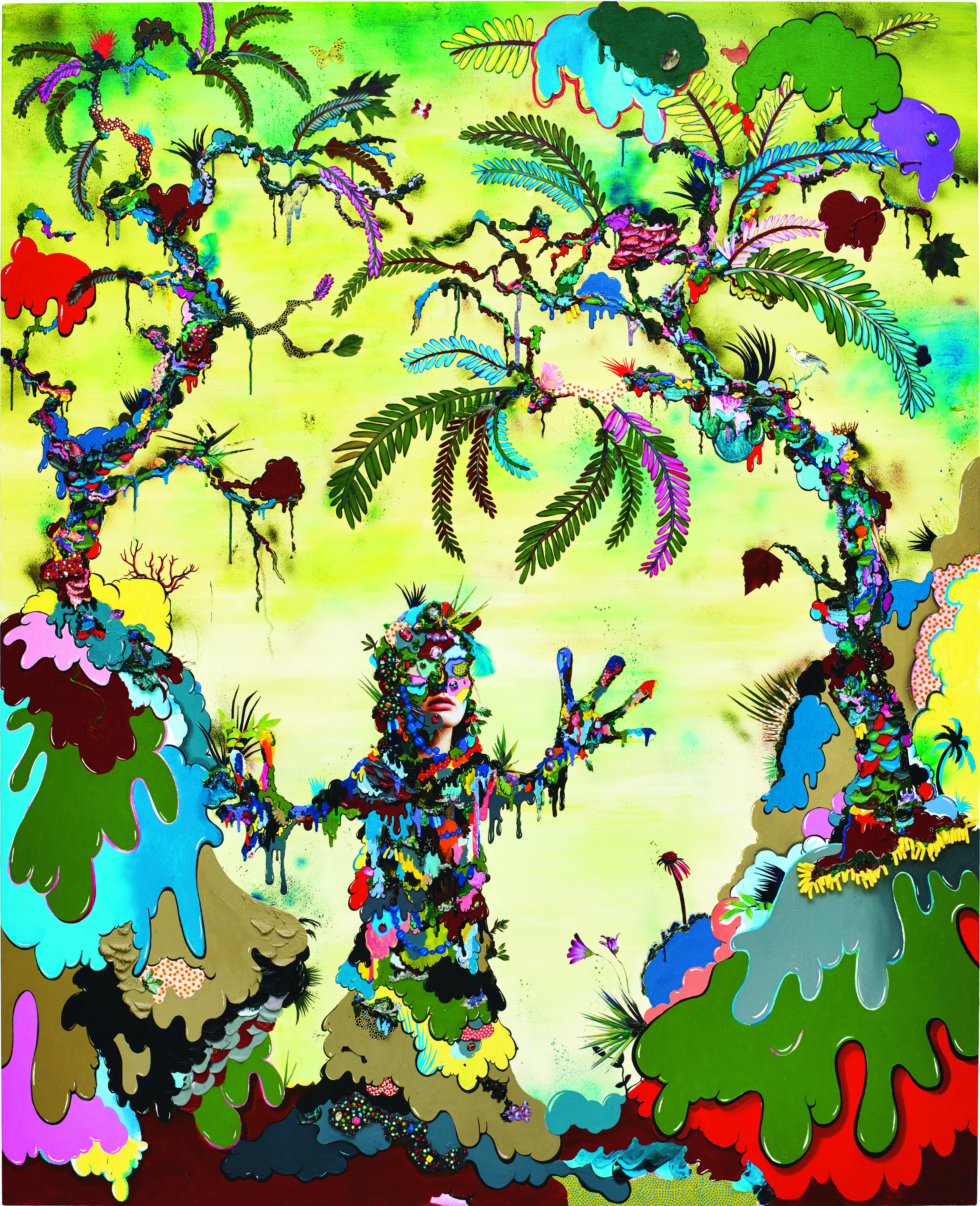Evensong, 2015, Mixed media on canvas, 210x170 cm
