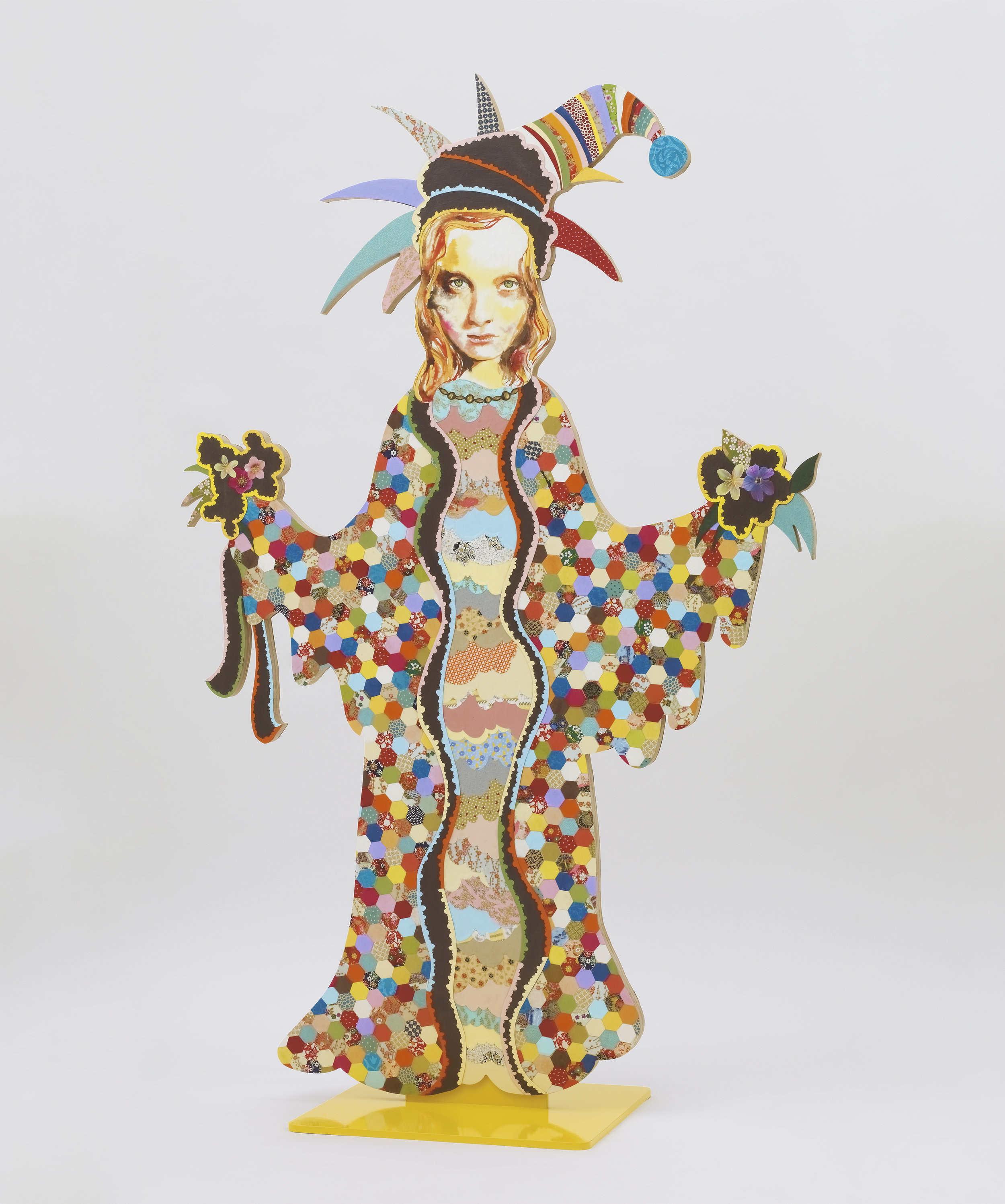 Angel, 2013, Mixed media on plywood/metal base, 148x96x40 cm