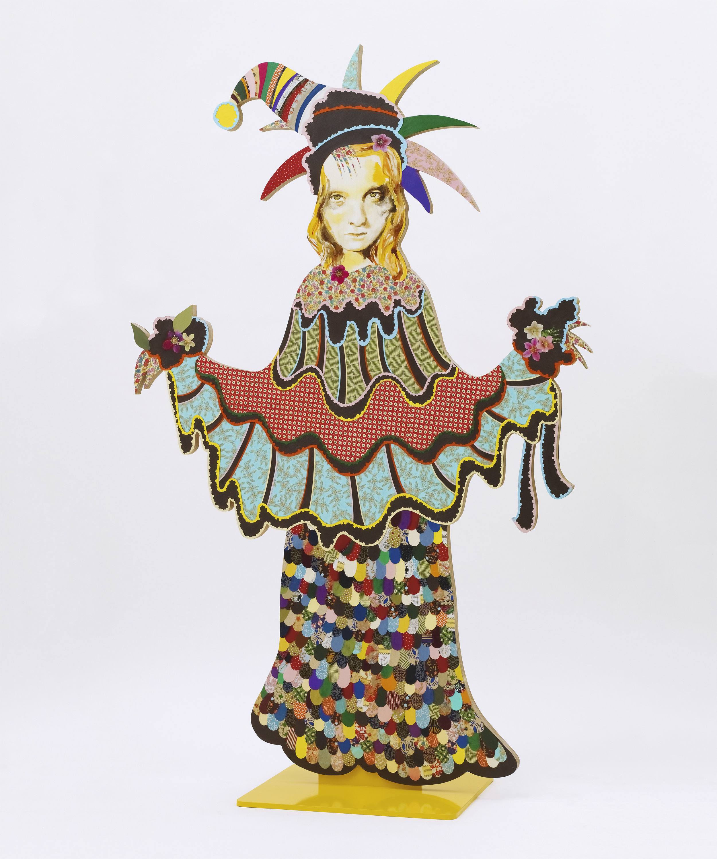 Angel, 2013, Mixed media on plywood/metal base, 148x96x40 cm