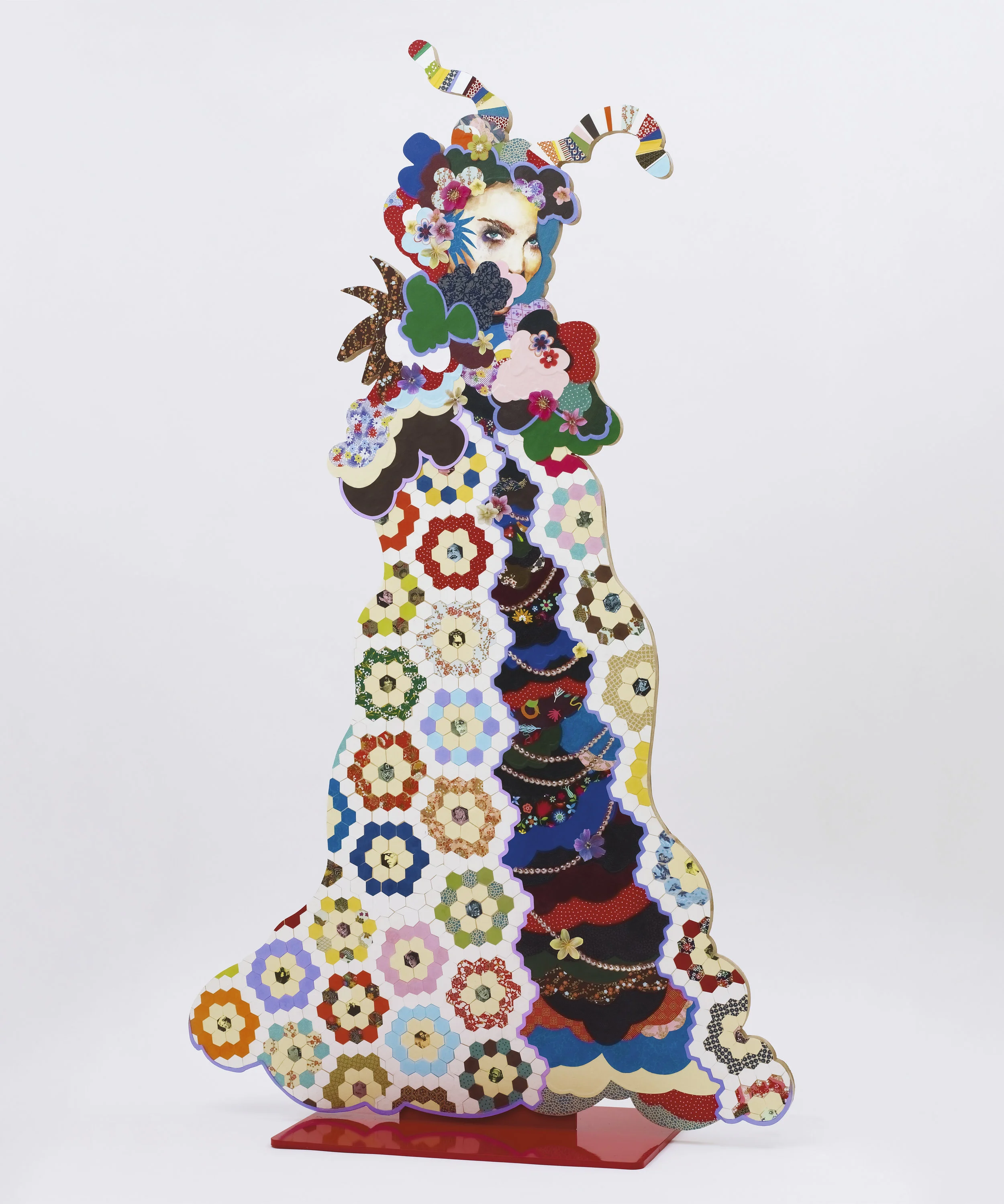Boxer, 2013, Mixed media on plywood, steel base, 180x110x40 cm