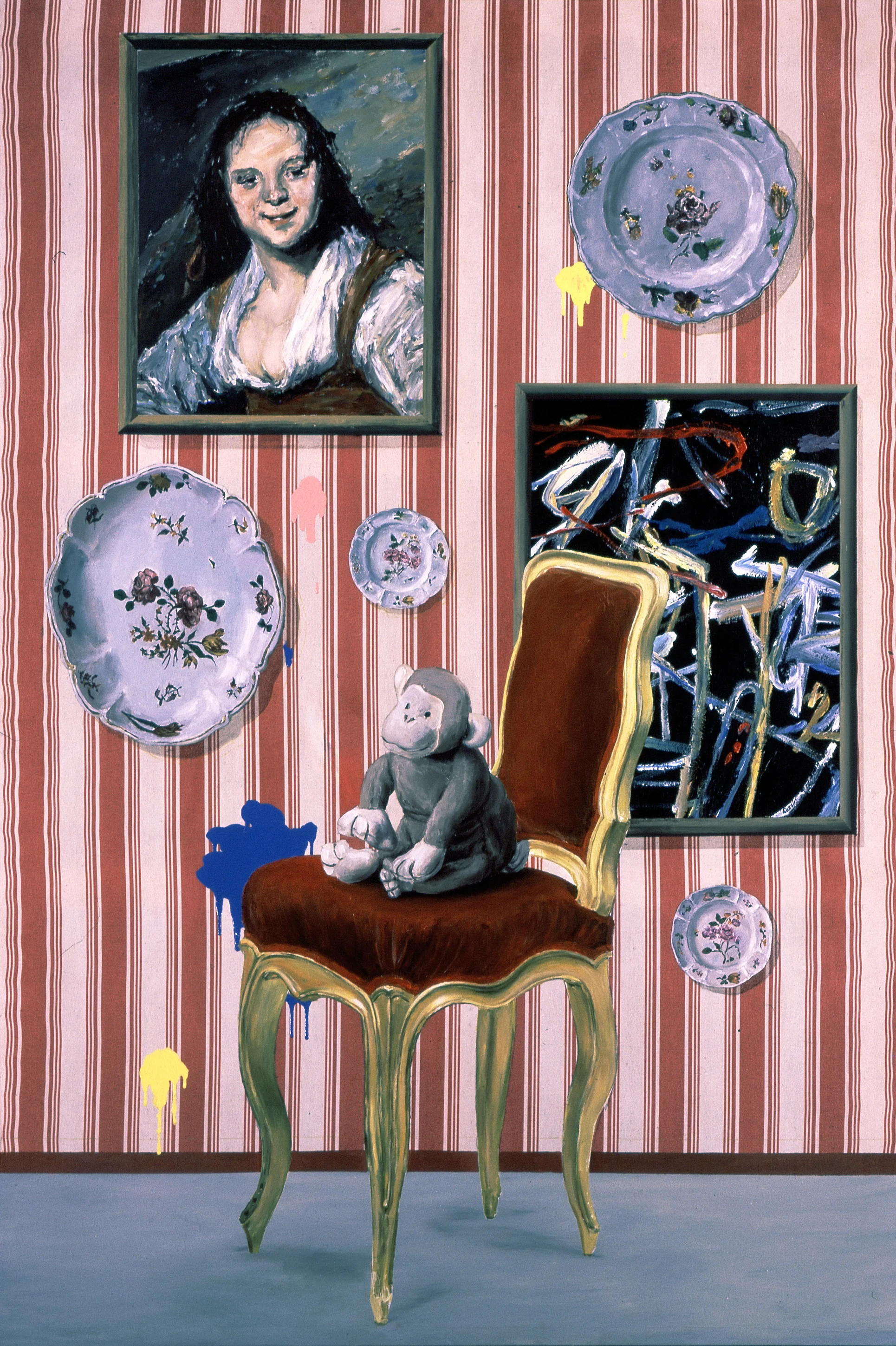 Untitled, 1998, Acrylic on fabric, 192x130 cm