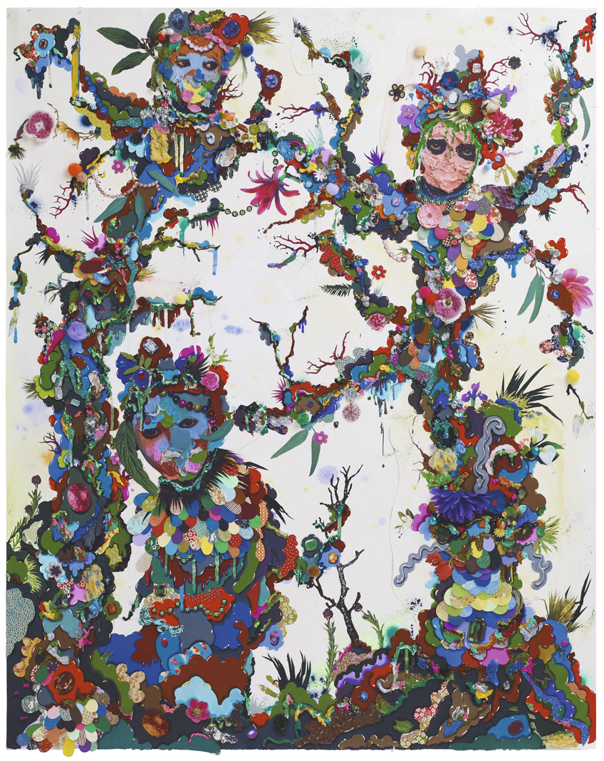 Le Jardin des Hespérides, 2103, Mixed media on board, archival frame, 153x121.5x3.5 cm