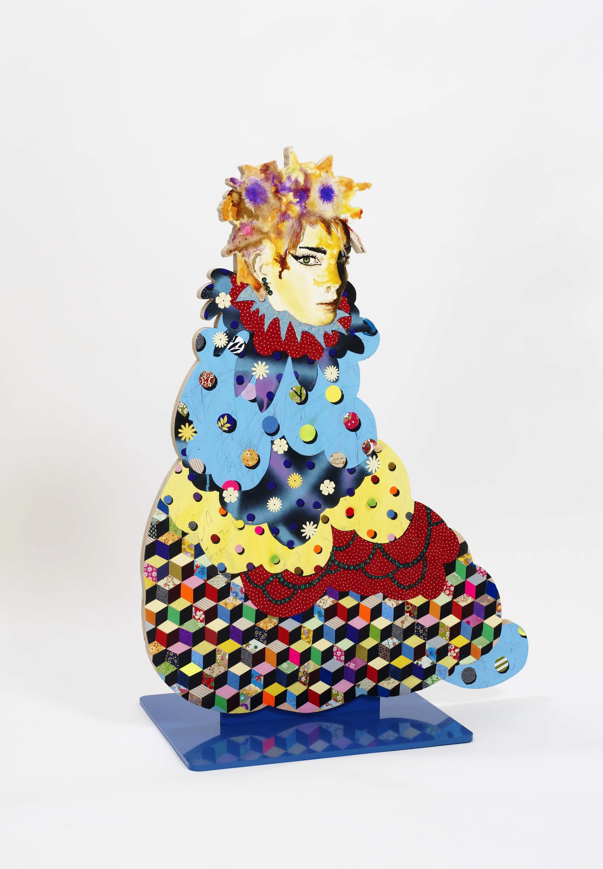 Punk 2013, mixed media on plywood:metal base, 98 x 72 x 40 cm.jpg