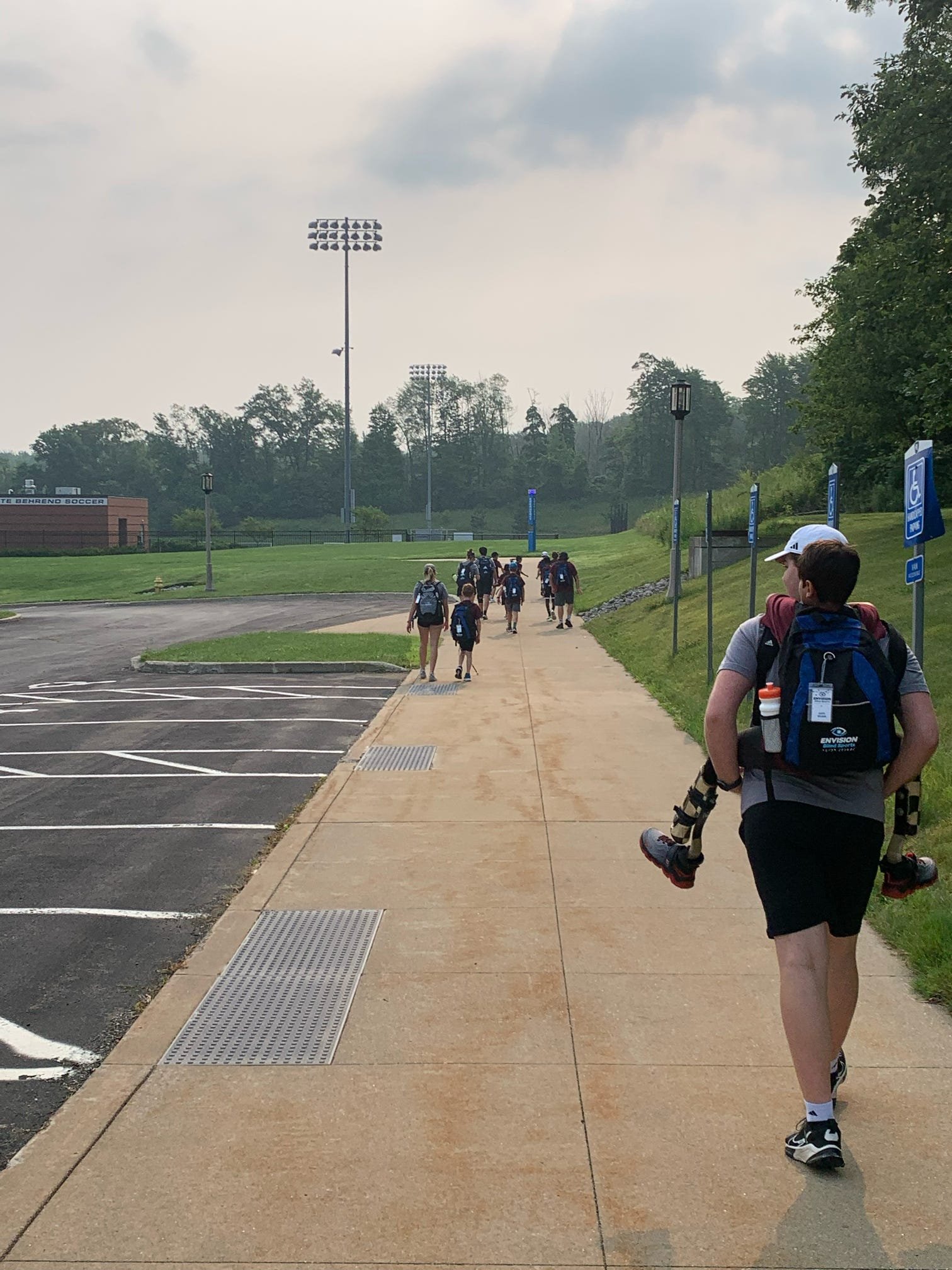  Athletes on the move at camp 