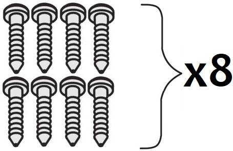Canopy Screws - F3 (set of 8)