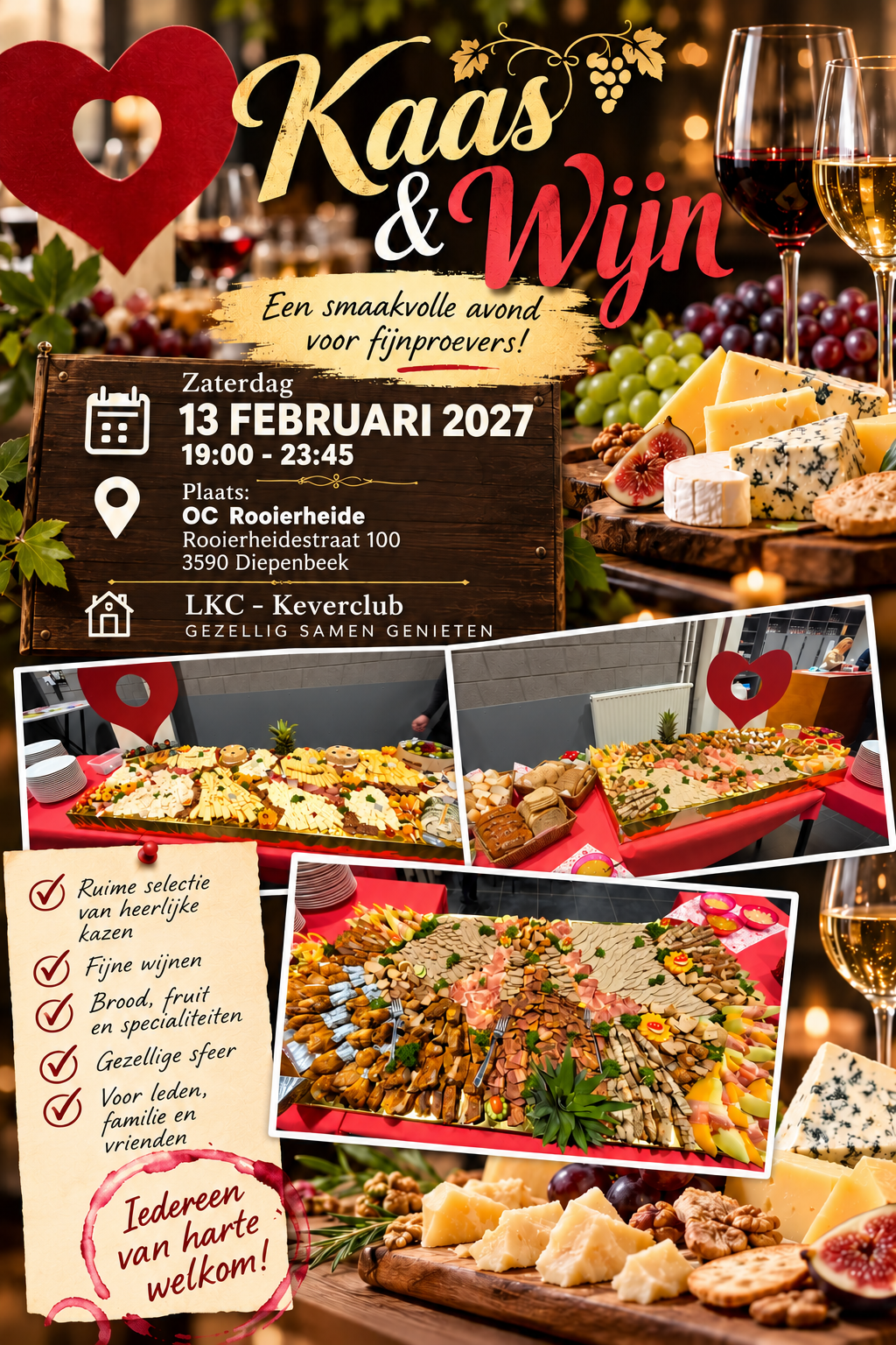  Kaas en wijn avond. 2027