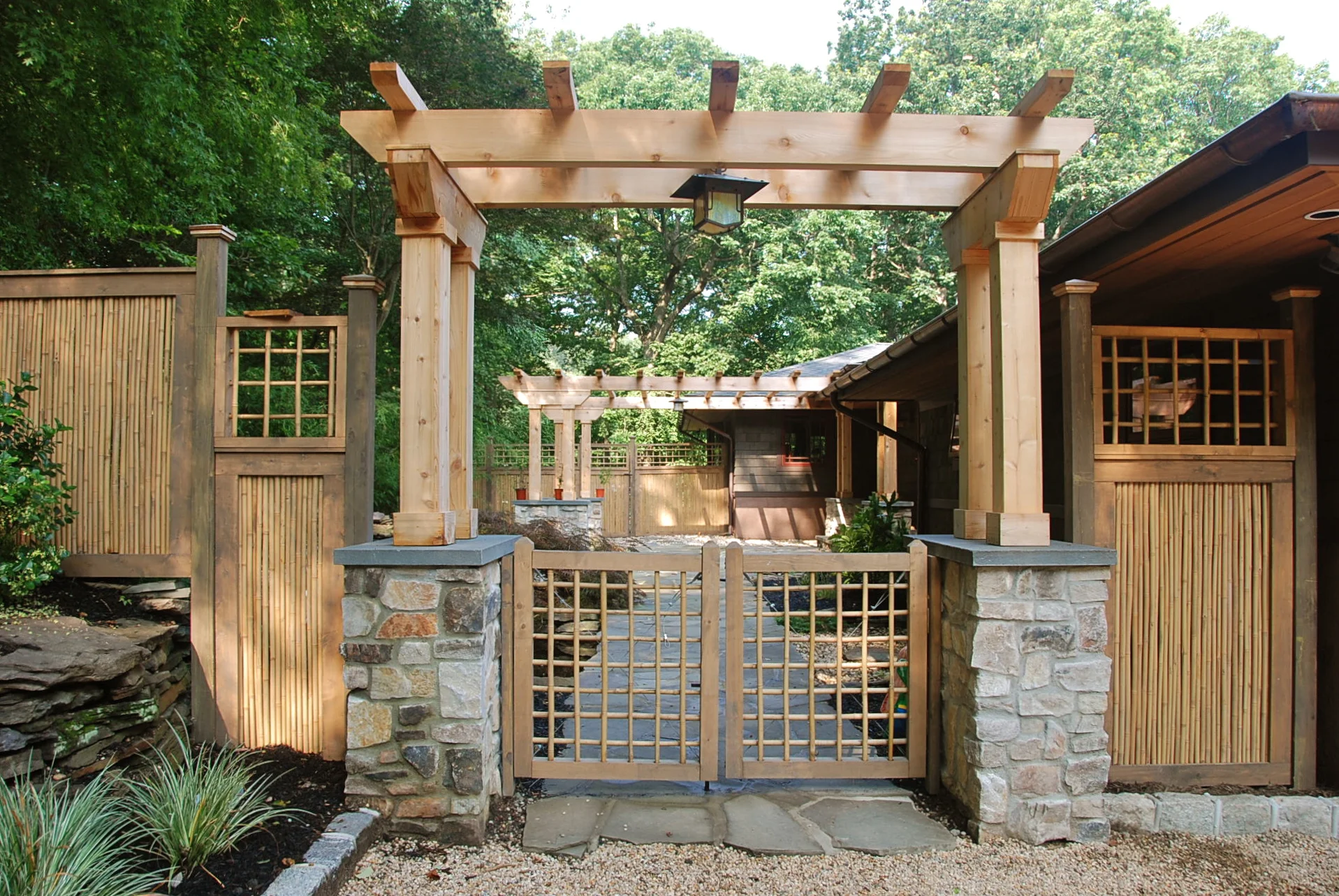 Entry Pergola to Rear Patio