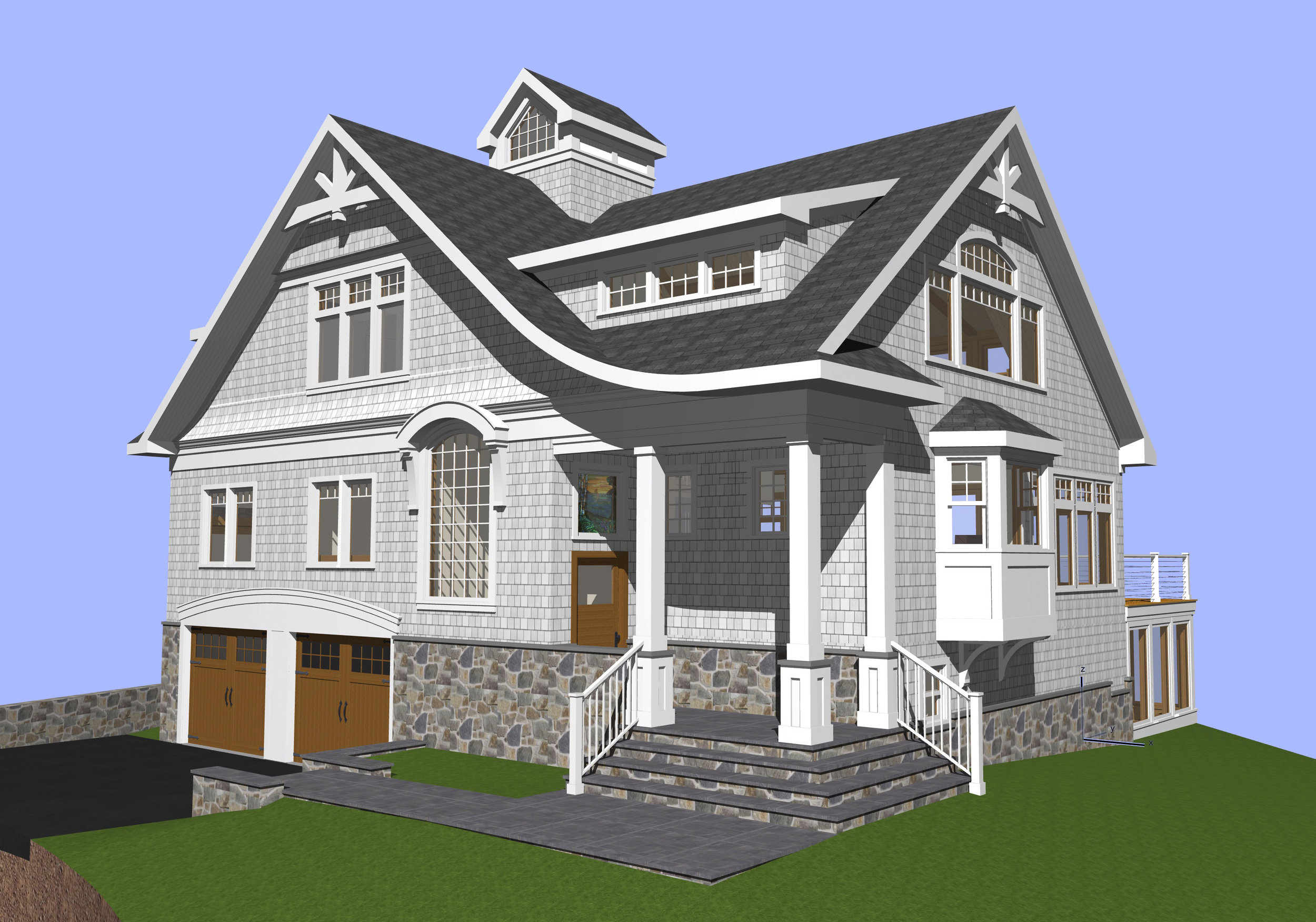 Eatons Neck 3-Story Shingle Style