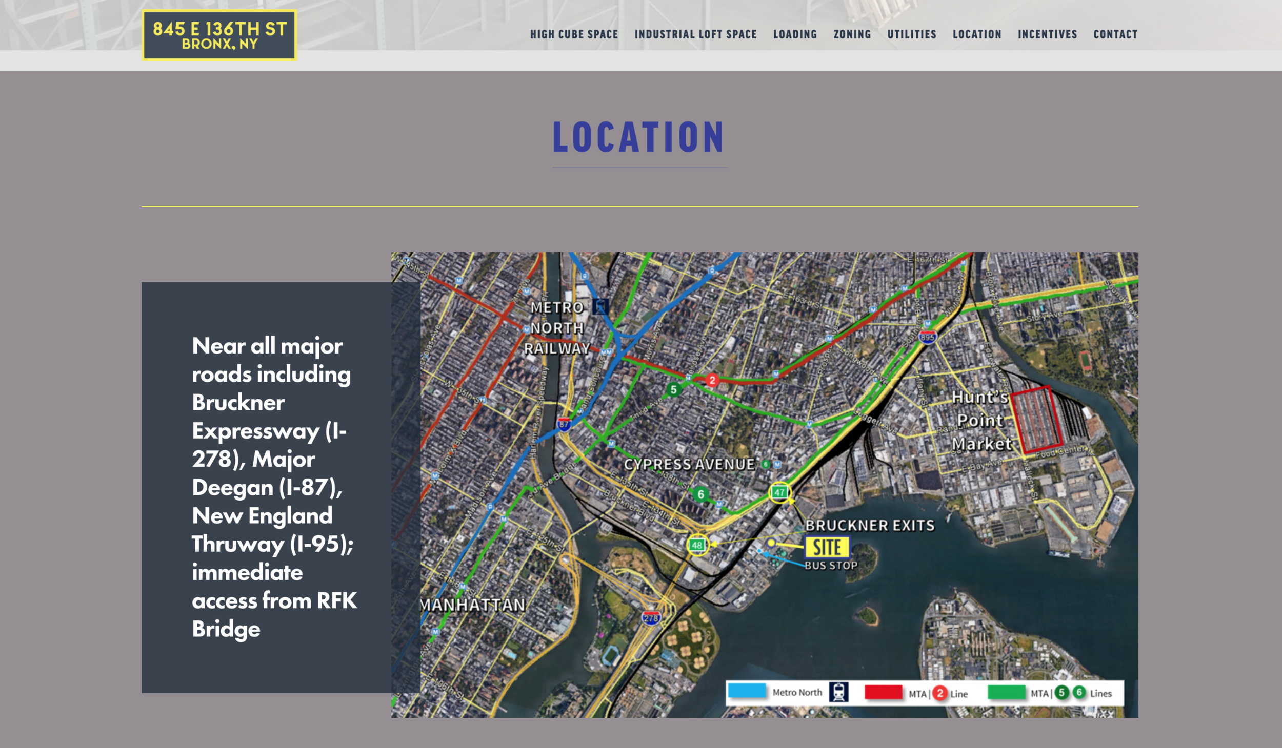 map graphic map provided by the client to highlight the space with what is nearby, like access points.