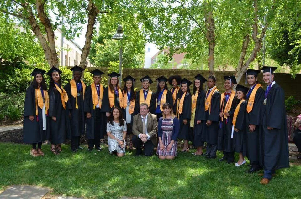 As a faculty member of Montgomery College’s Macklin Business Institute, Linda proudly cheers on her students at graduation.