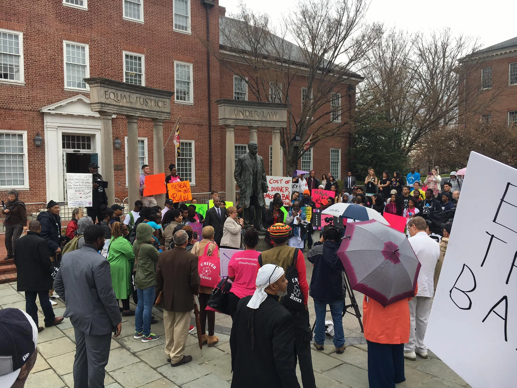 Last March, members of Job Opportunities Task Force spent the day in Annapolis, marching, advocating, and meeting with legislators to advance key issues, including colleges and universities removing the arrest/conviction question from applications.