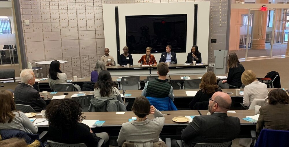 Donors heard from nonprofit and business leaders and an advocate with lived experience about the root causes of chronic homelessness and solutions.