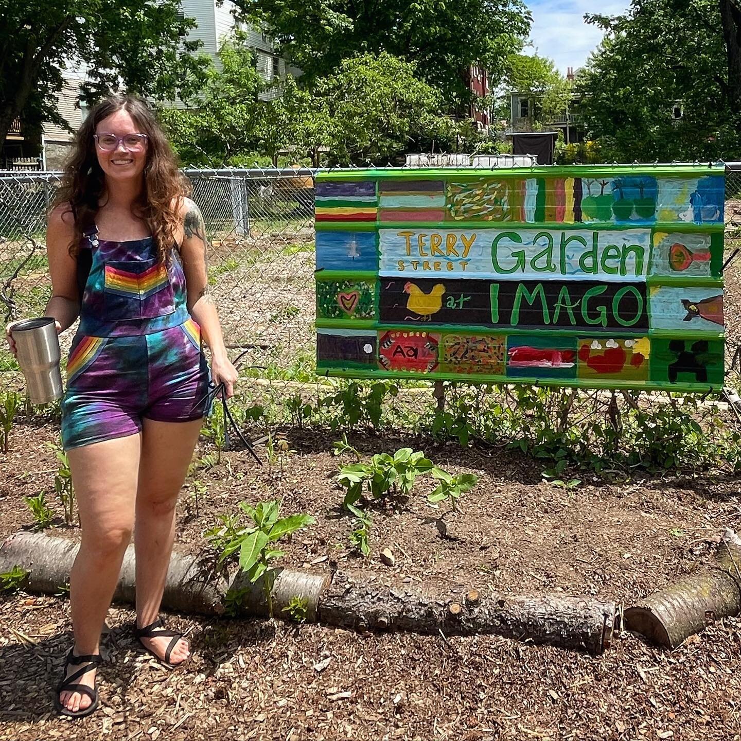 We installed the garden sign today!