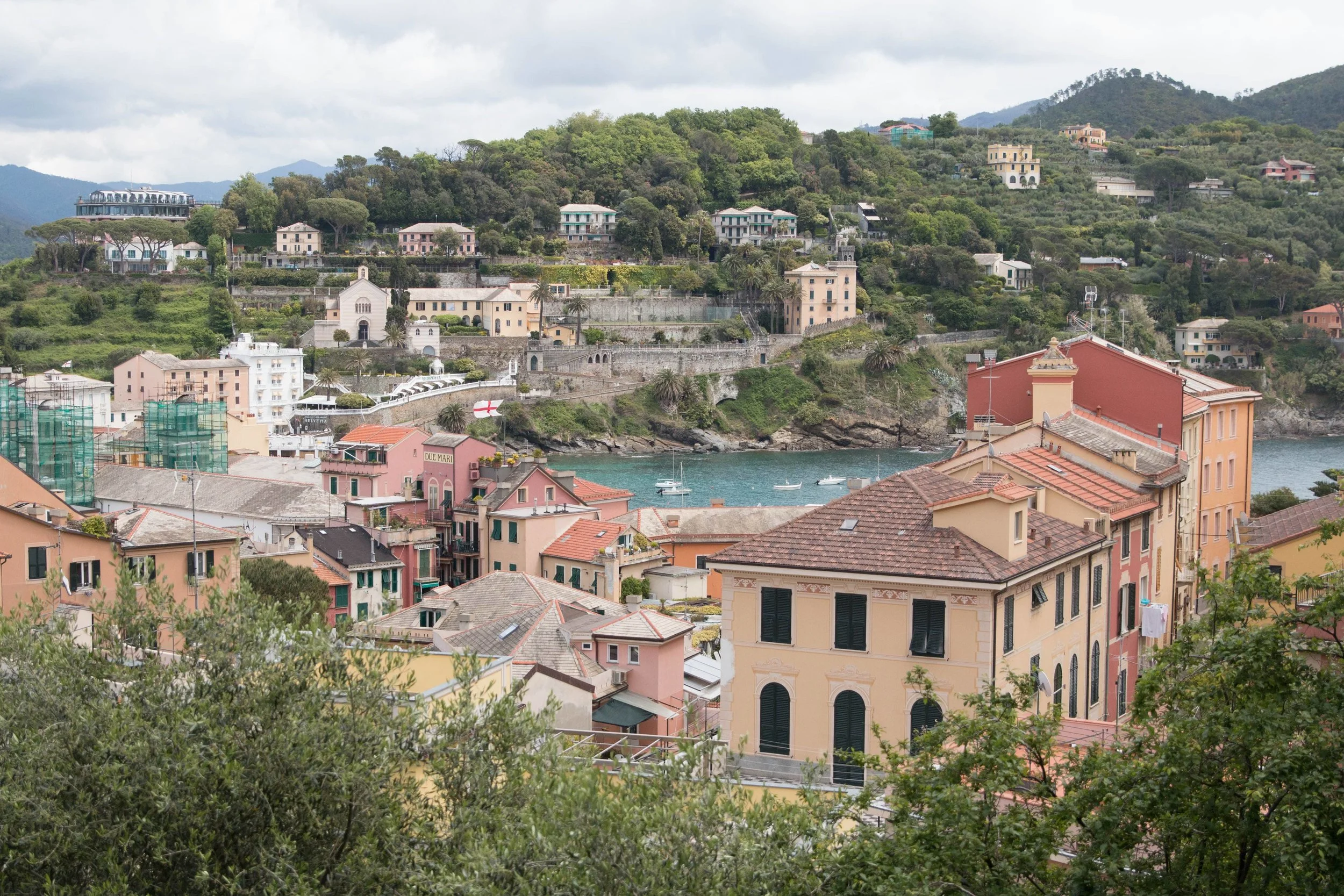 view of sestri levante from Grand Hotel dei Castelli,