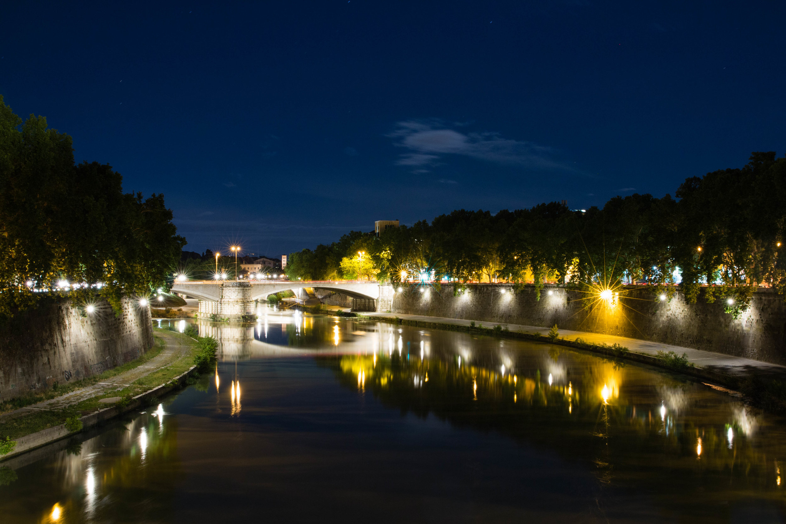 Night Photography from the Tiber River