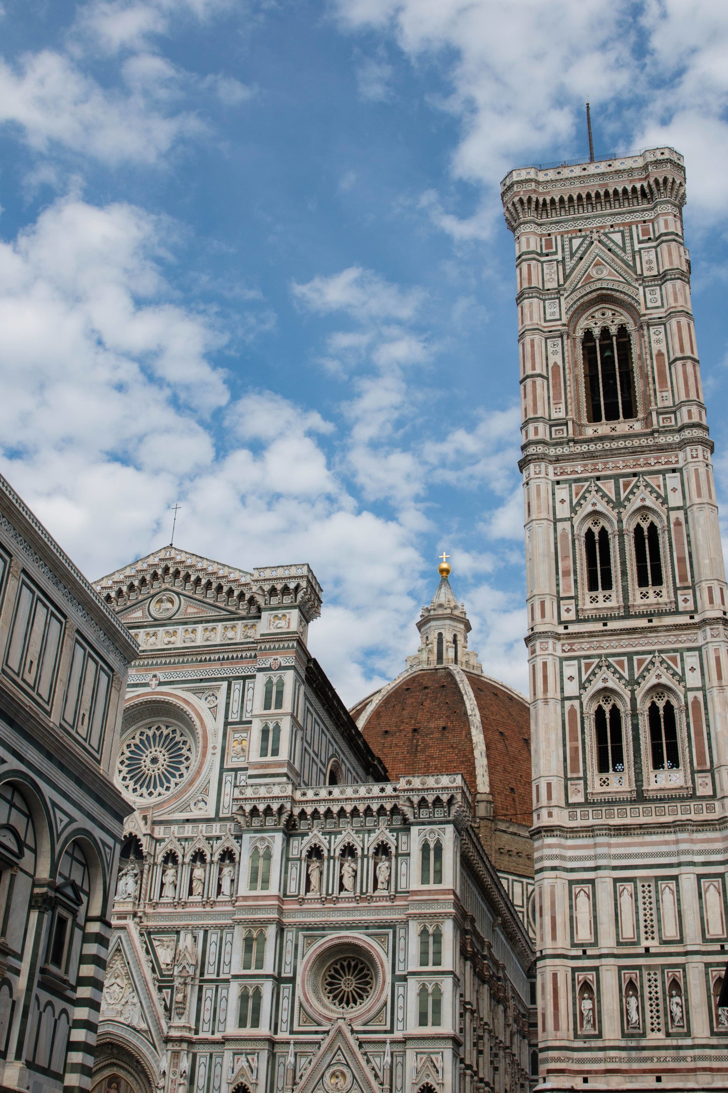 The Duomo, bell tower and Cathedral in Florence, Italy