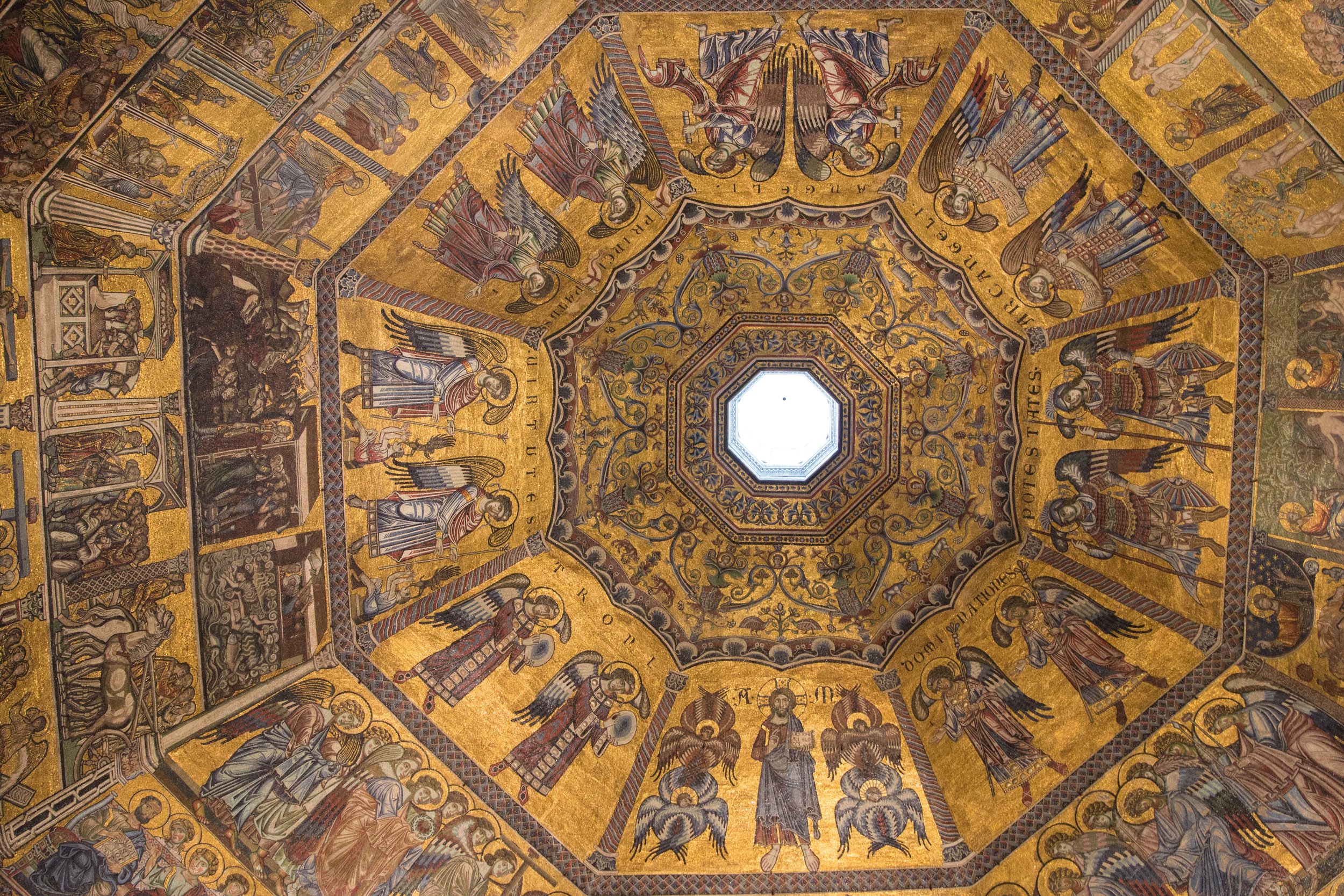 Ceiling of the Baptistery in Florence, Italy