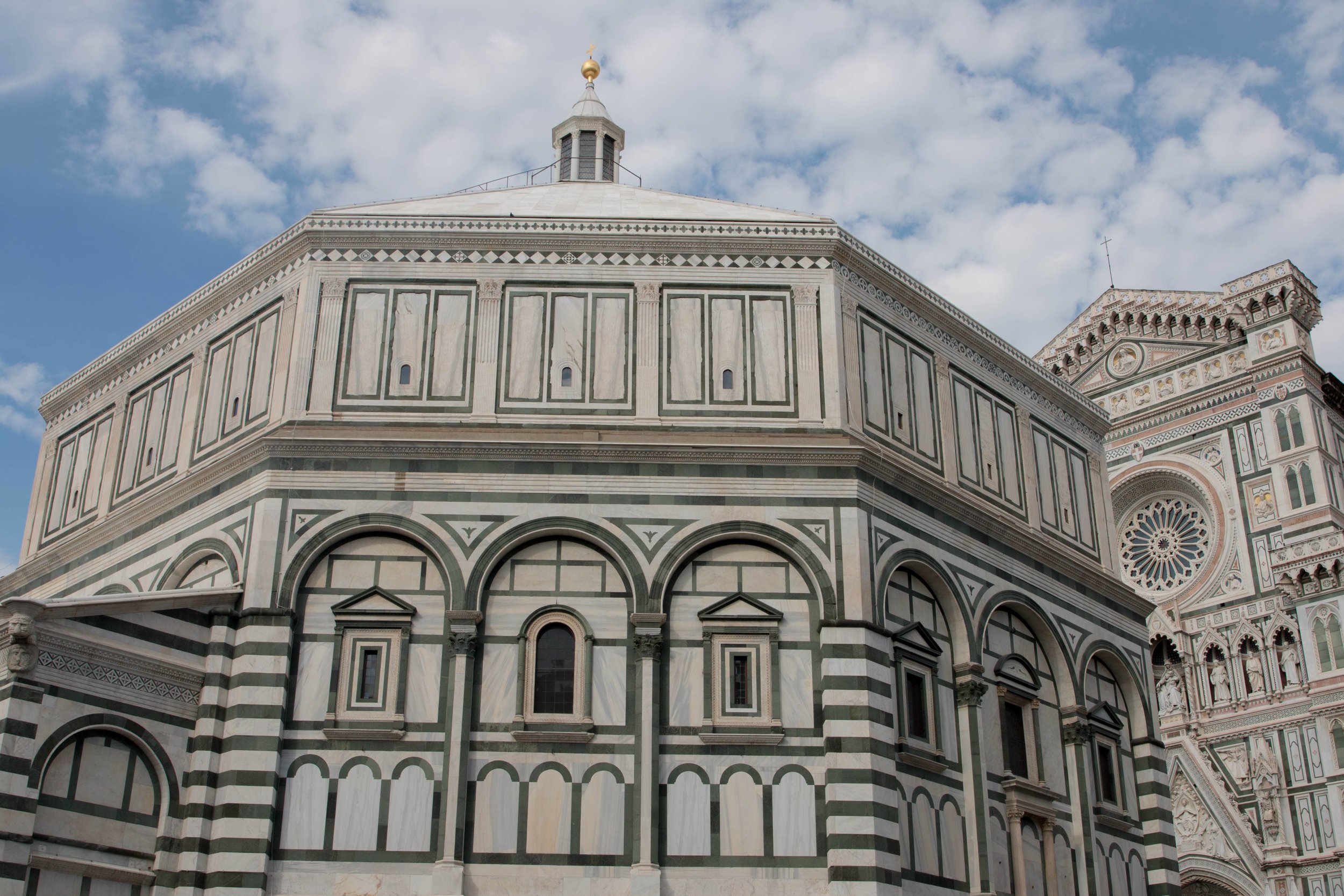 The Outside of the Baptistery, Florence, Italy